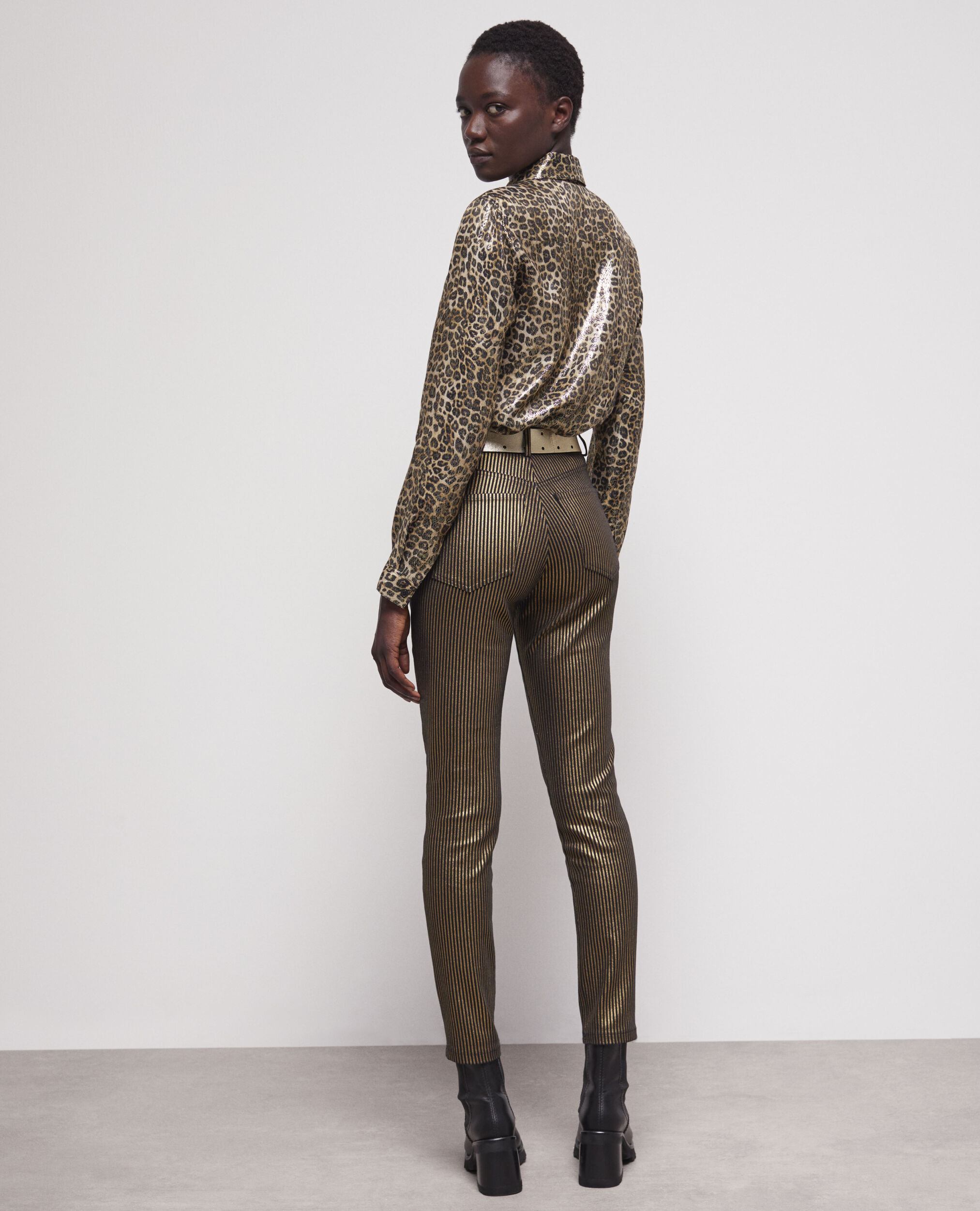 Flowing leopard-print shirt LEOPARD