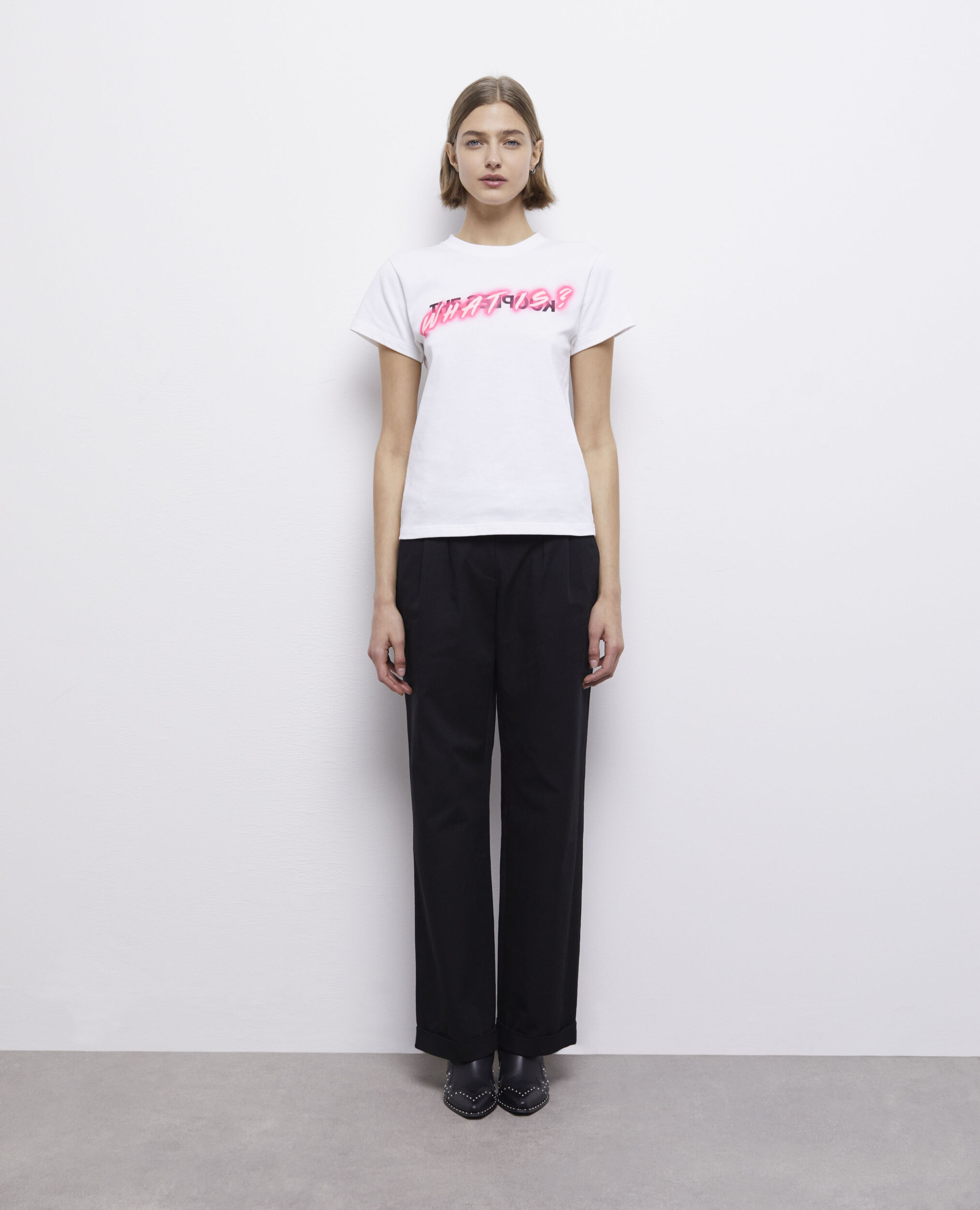 Women's white what is t-shirt WHITE