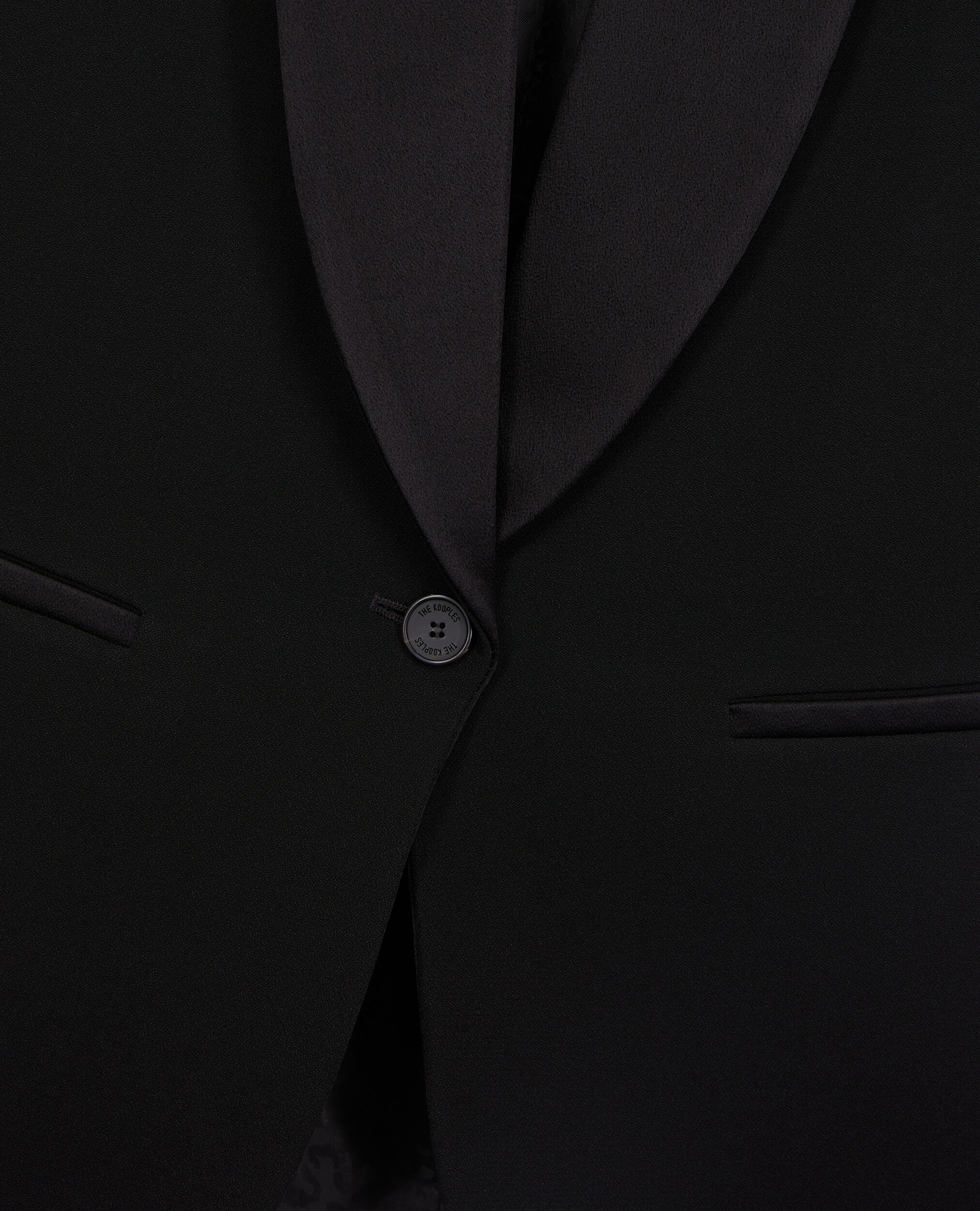Black crepe suit jacket BLACK