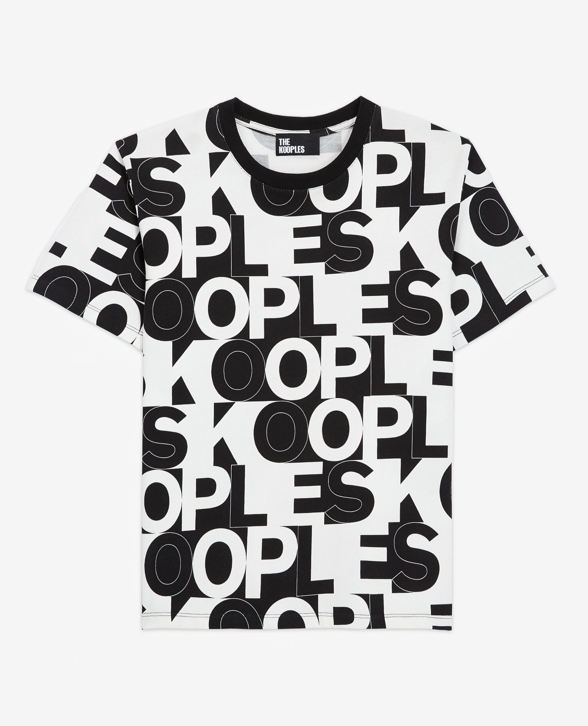 Men's the kooples logo t-shirt BLACK / WHITE