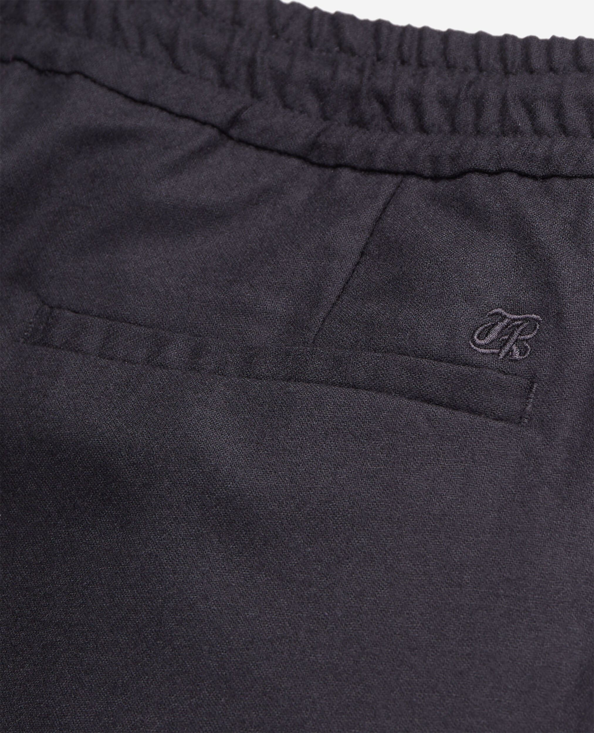 Black flannel trousers BLACK