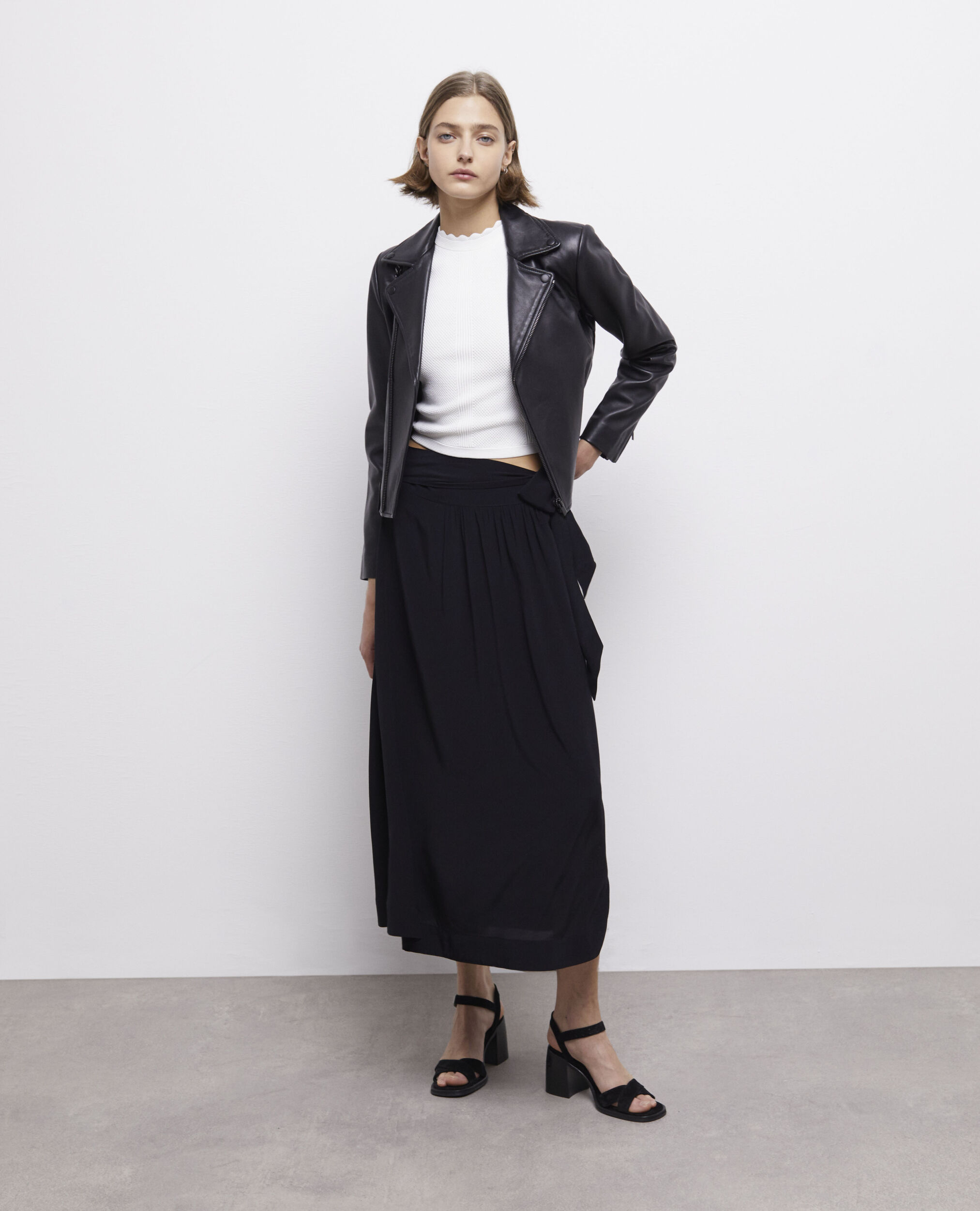 Long black skirt BLACK