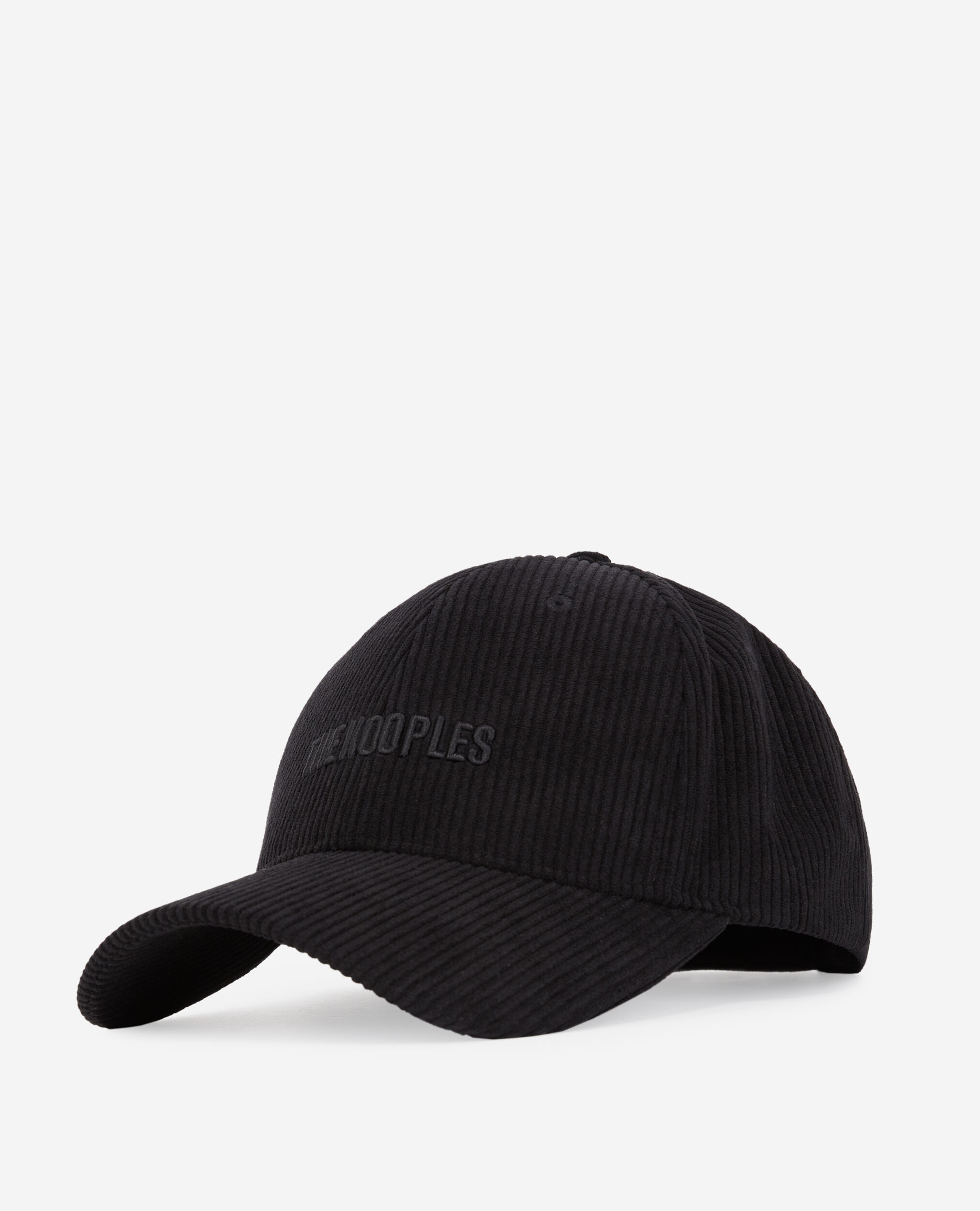 Black corduroy cap BLACK