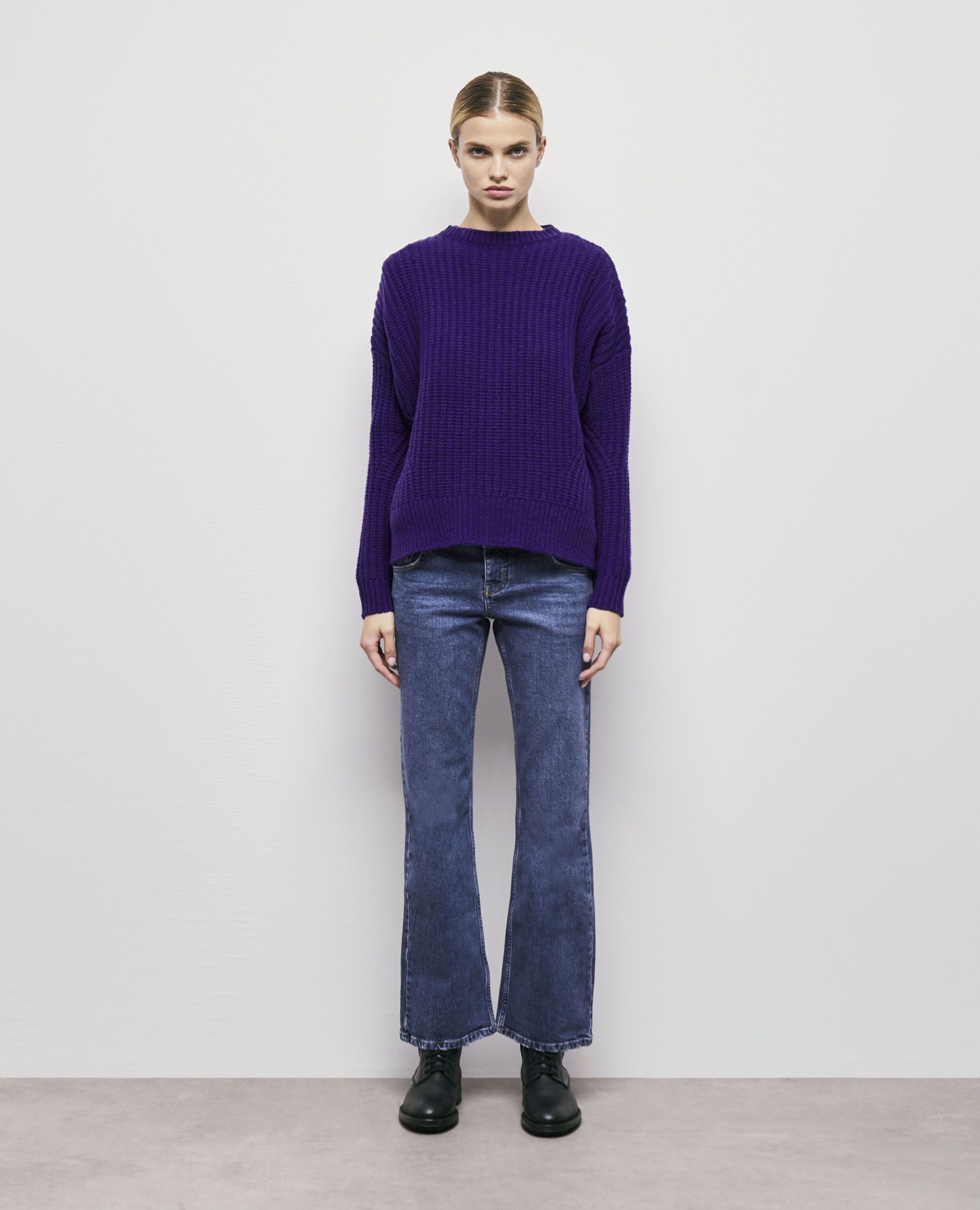 Purple wool sweater PURPLE