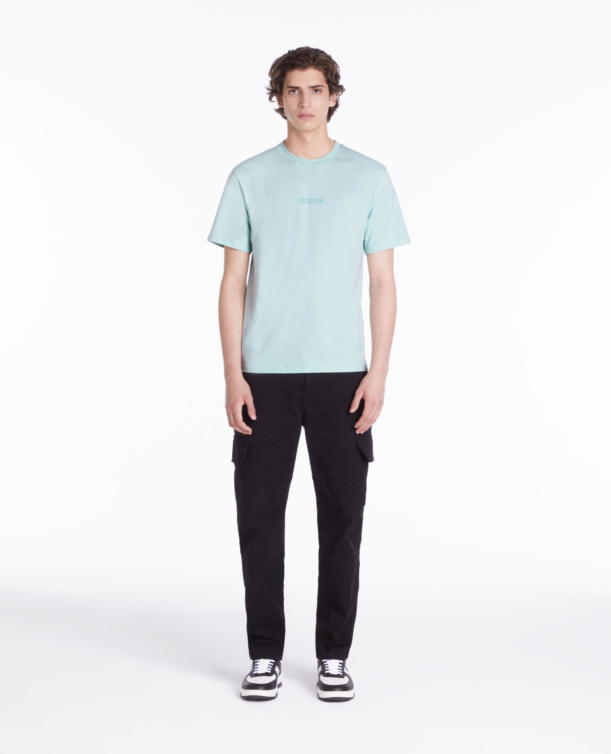 Men's green t-shirt with logo OCEAN