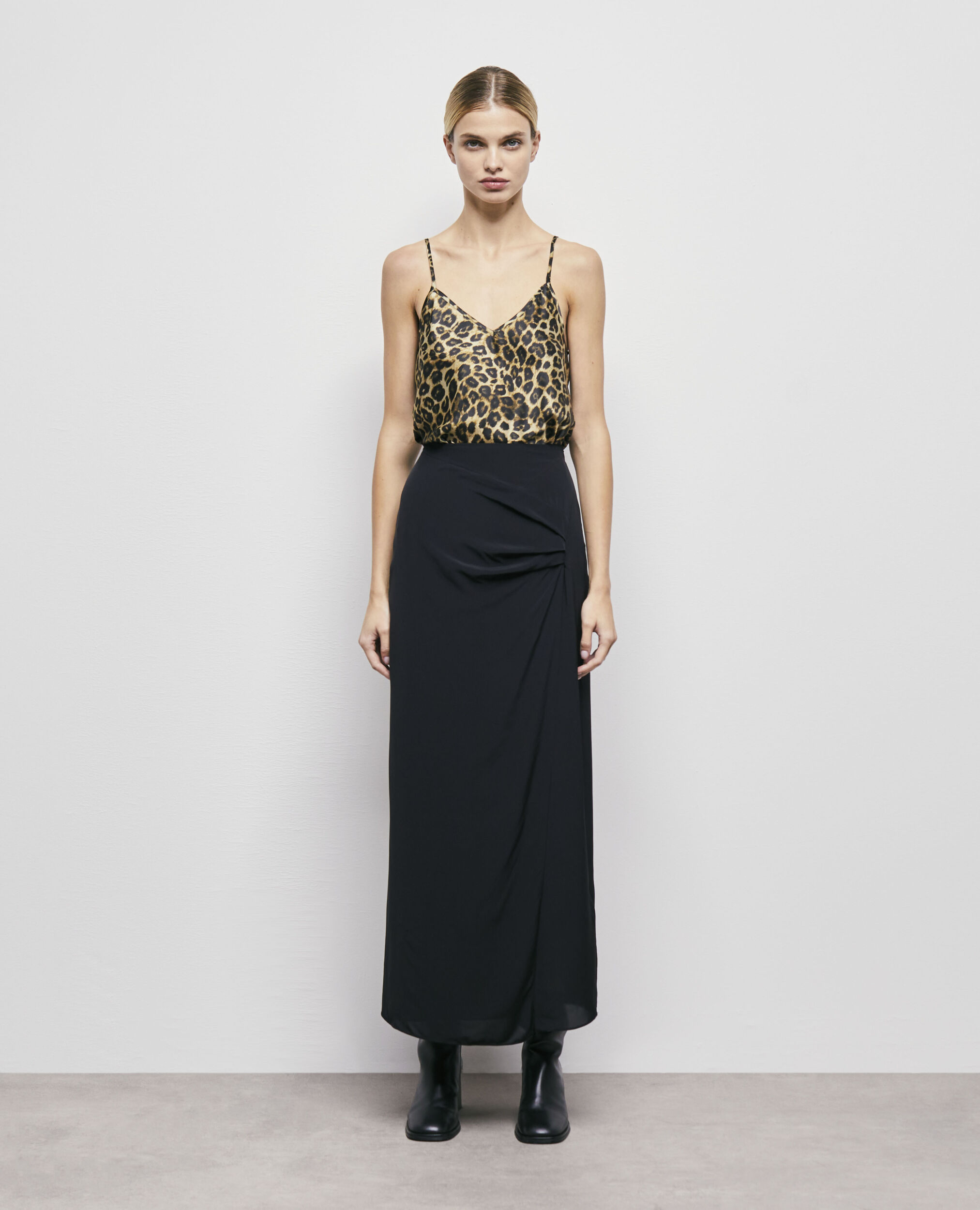 Long black skirt BLACK