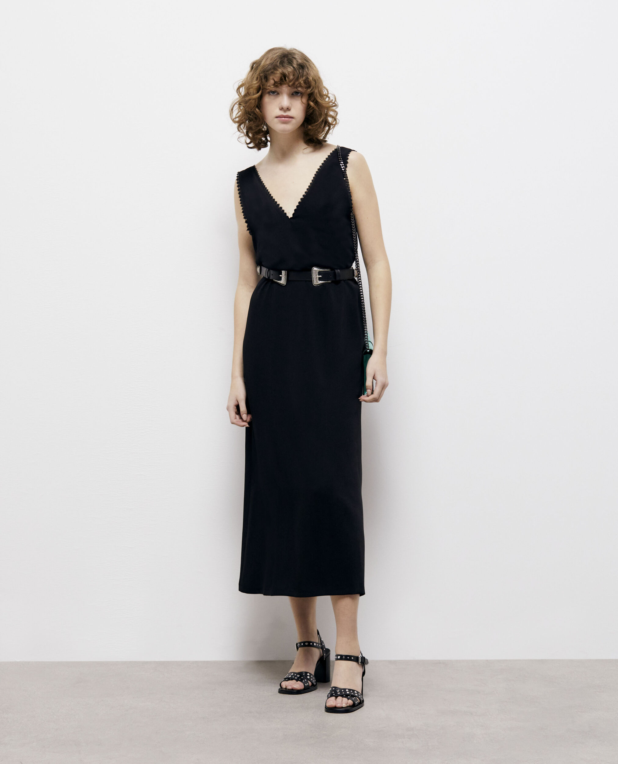 Long black dress BLACK