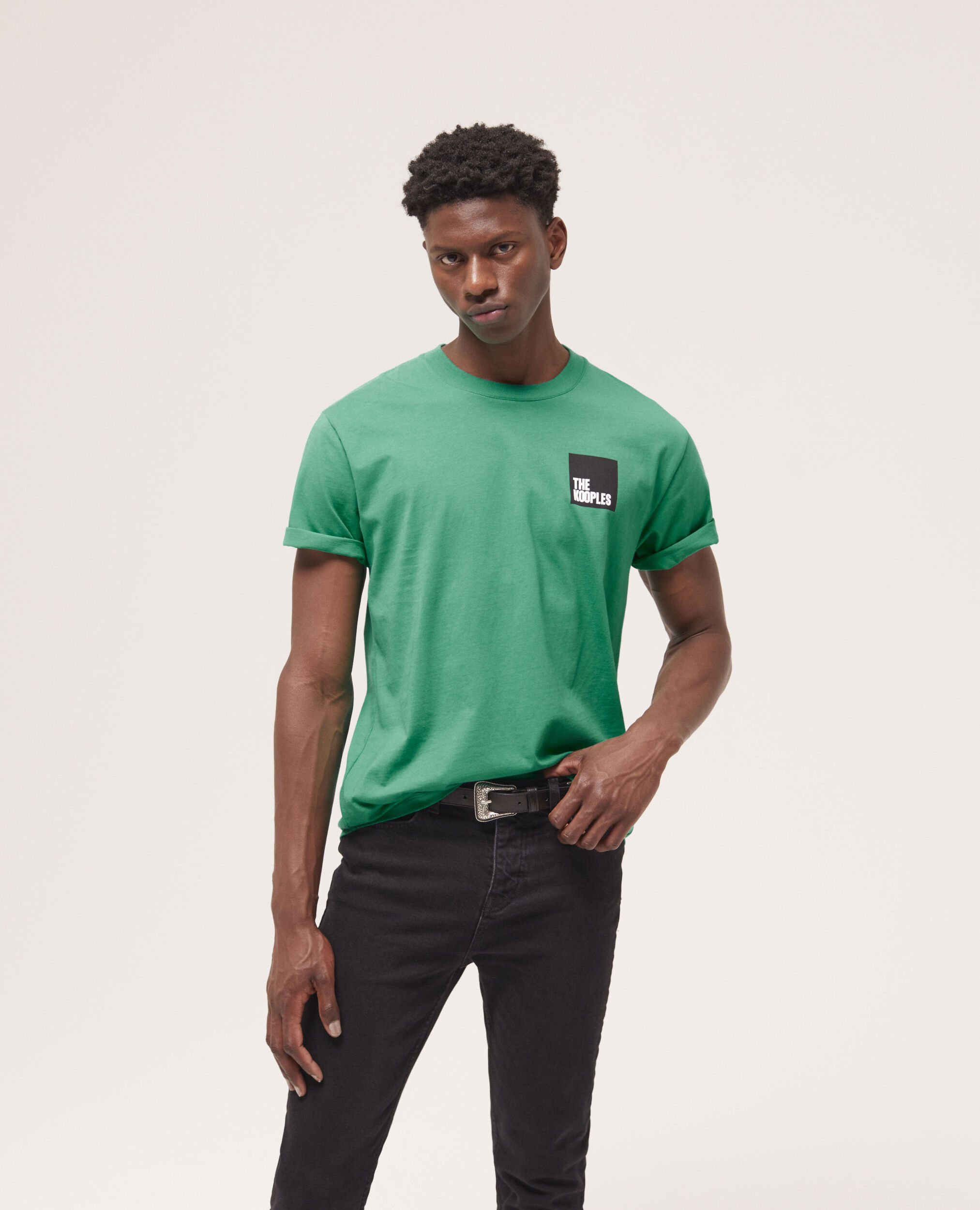 Men's green logo t-shirt GREEN