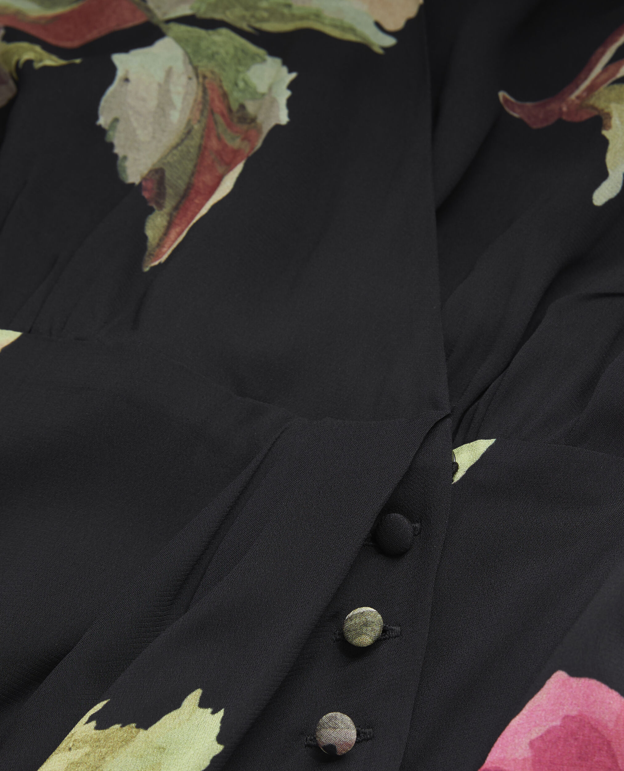 Short printed dress PINK BLACK