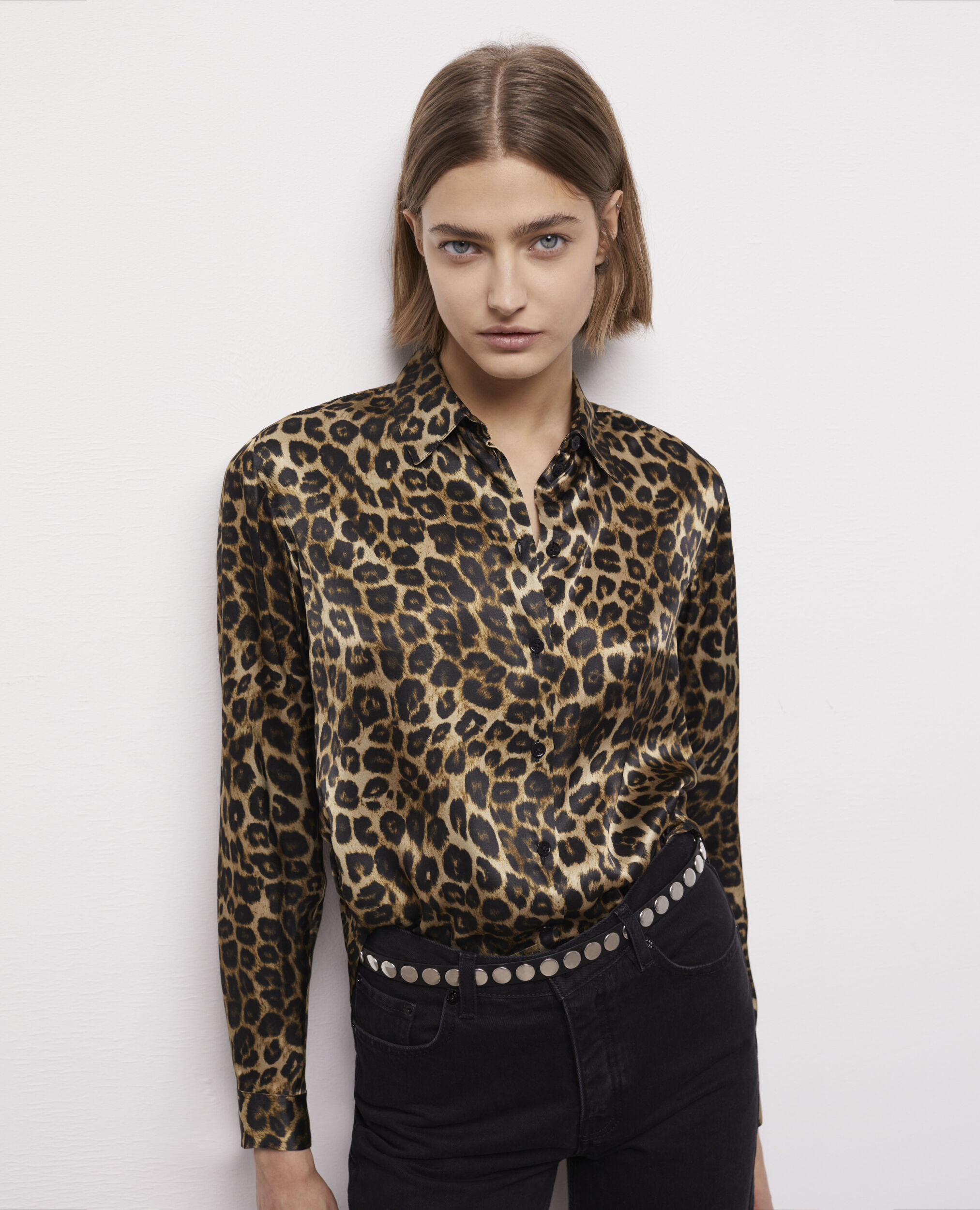 Leopard print silk shirt LEOPARD