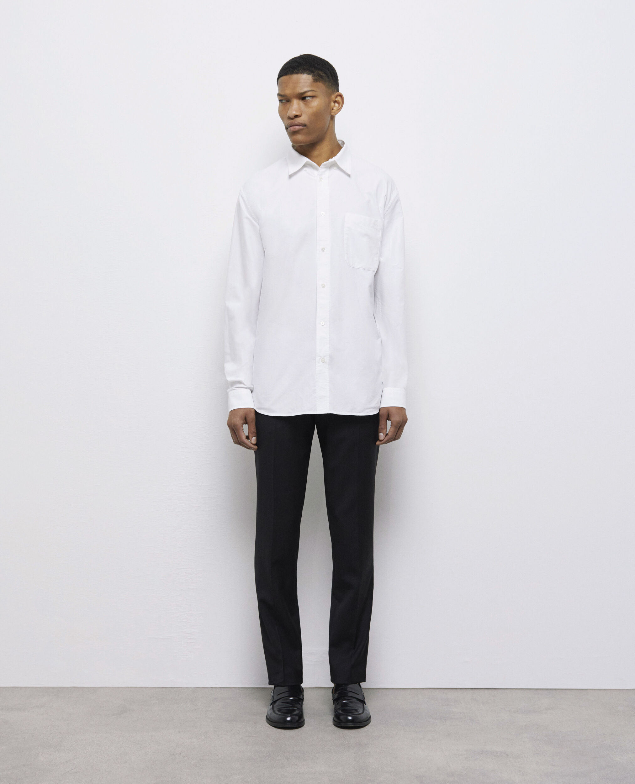 White cotton shirt WHITE