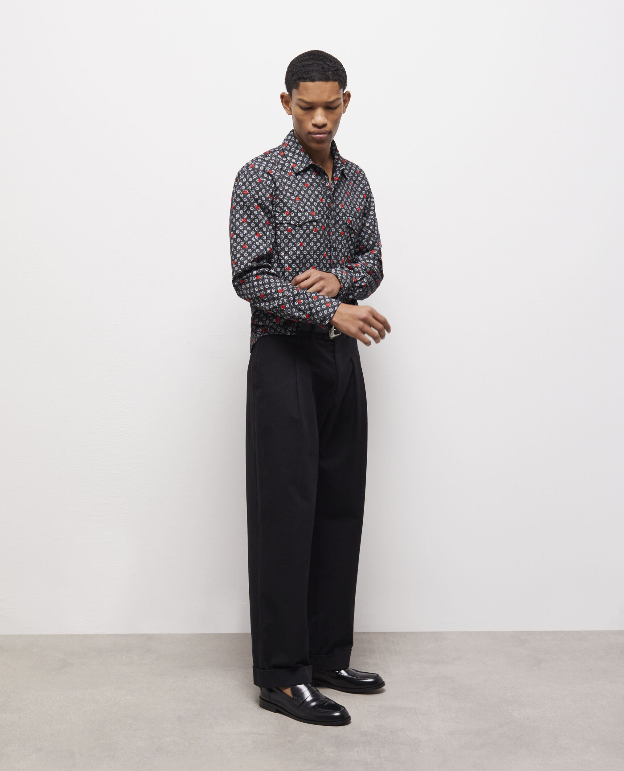 Printed shirt BLACK