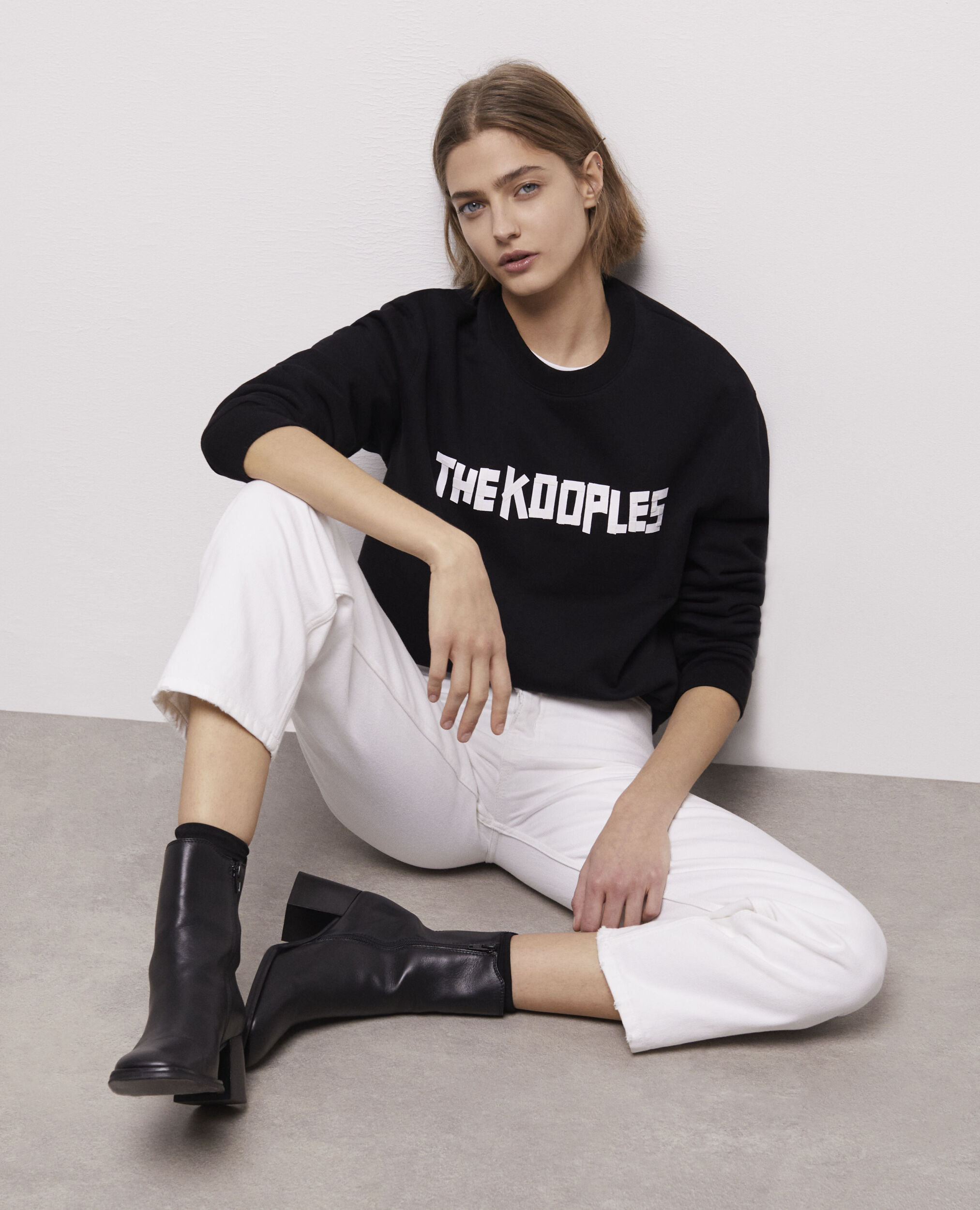 The Kooples black logo sweatshirt BLACK
