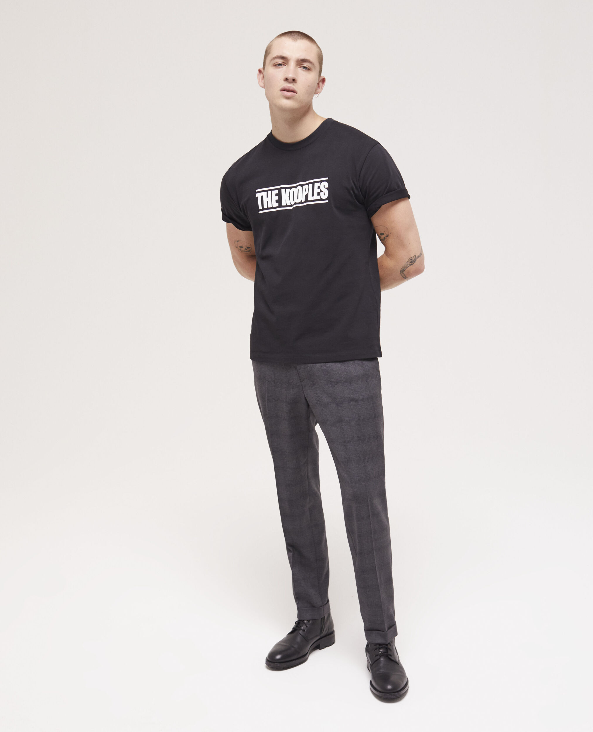 Men's the kooples black logo t-shirt BLACK