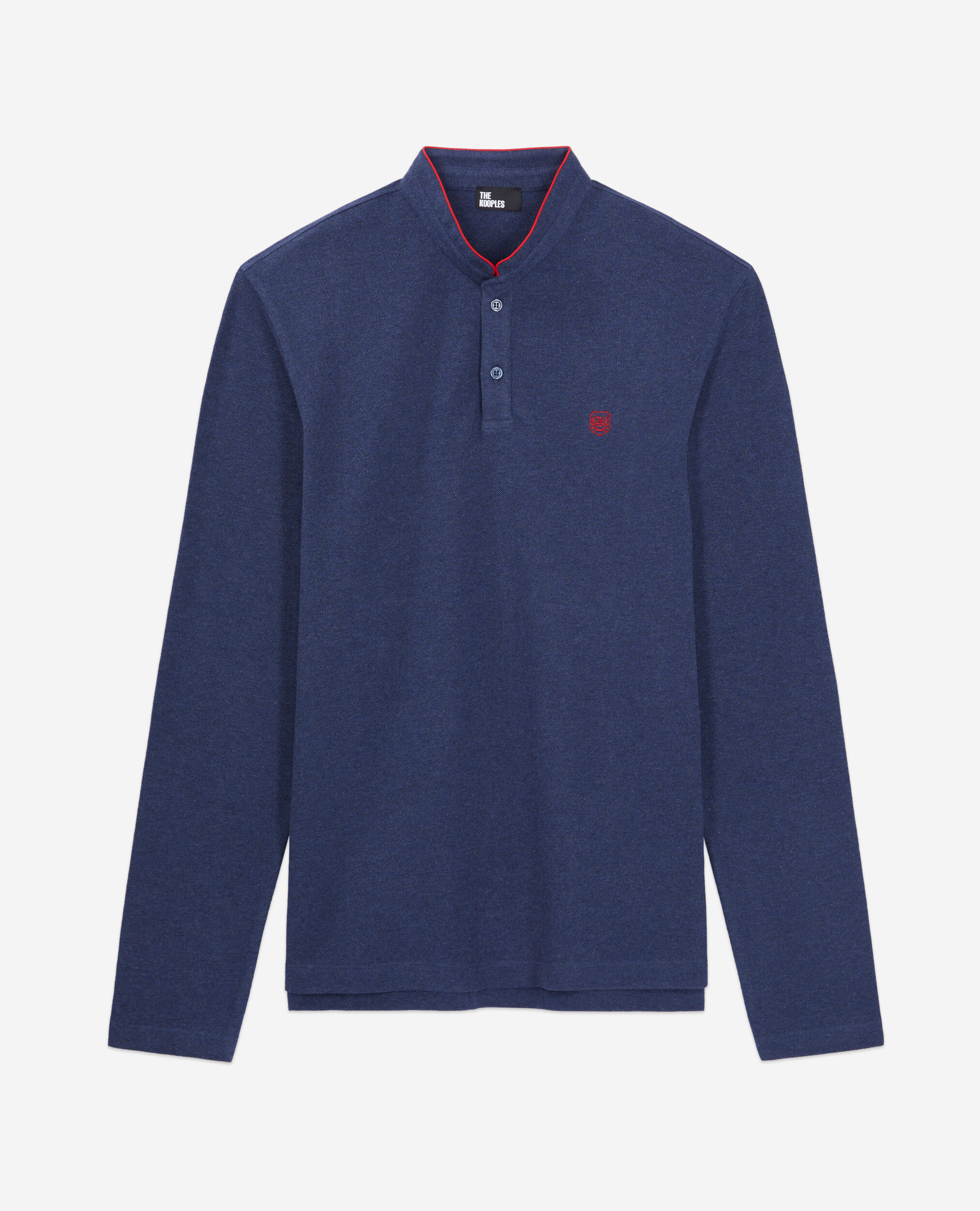 Navy blue cotton polo t-shirt NAVY