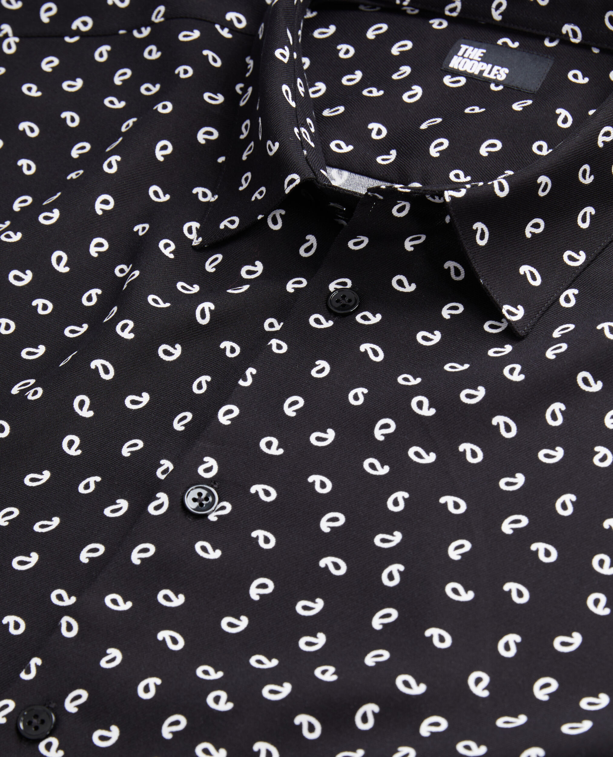Printed shirt BLACK WHITE