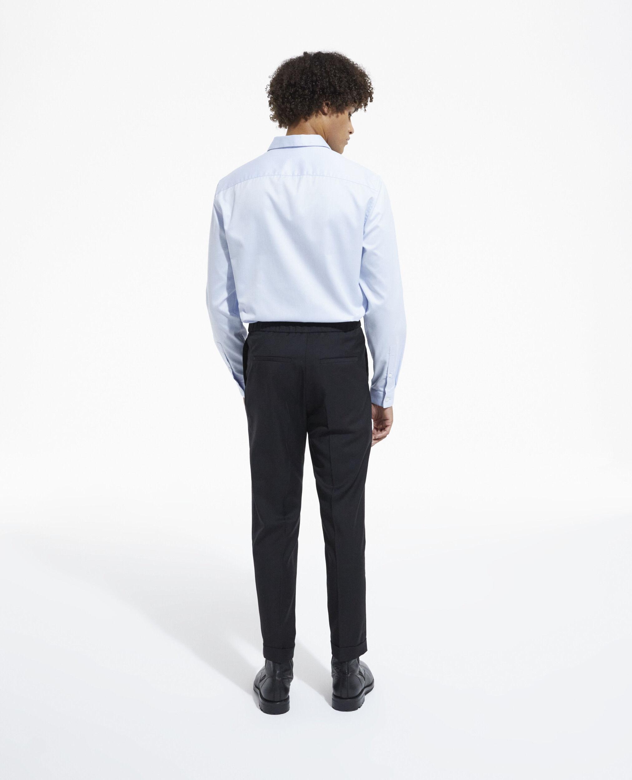 Blue shirt with classic collar SKY