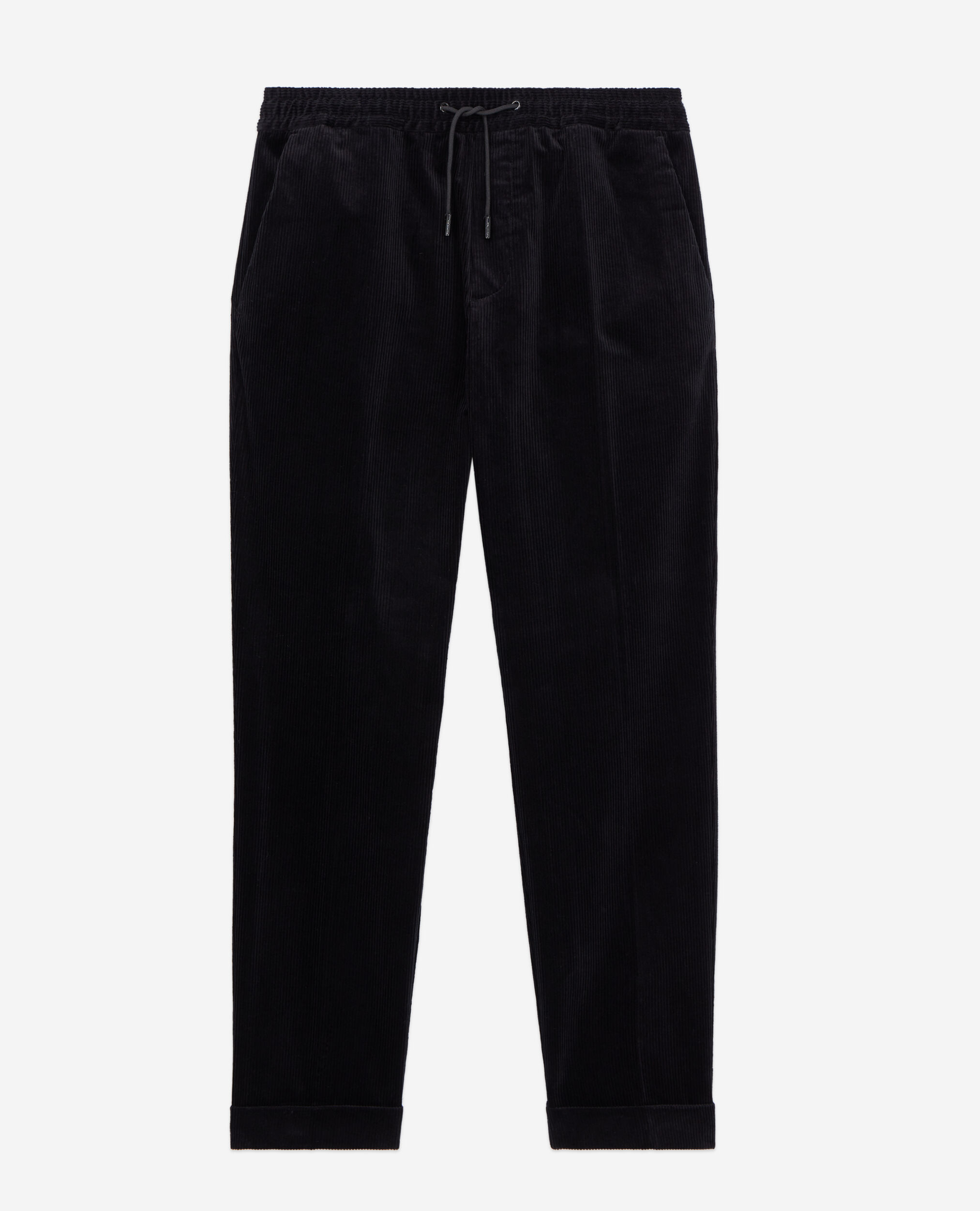 Black corduroy trousers BLACK