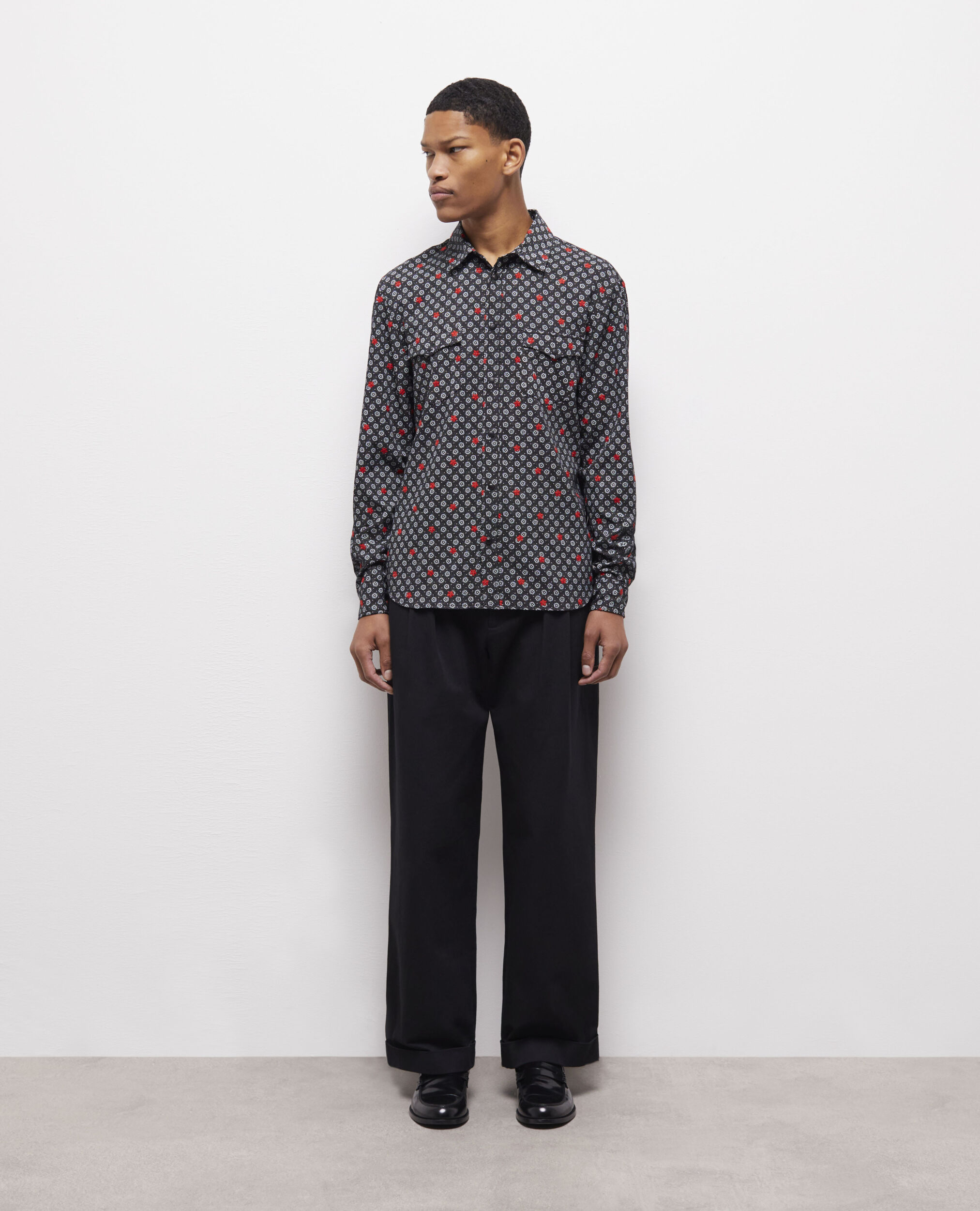 Printed shirt BLACK