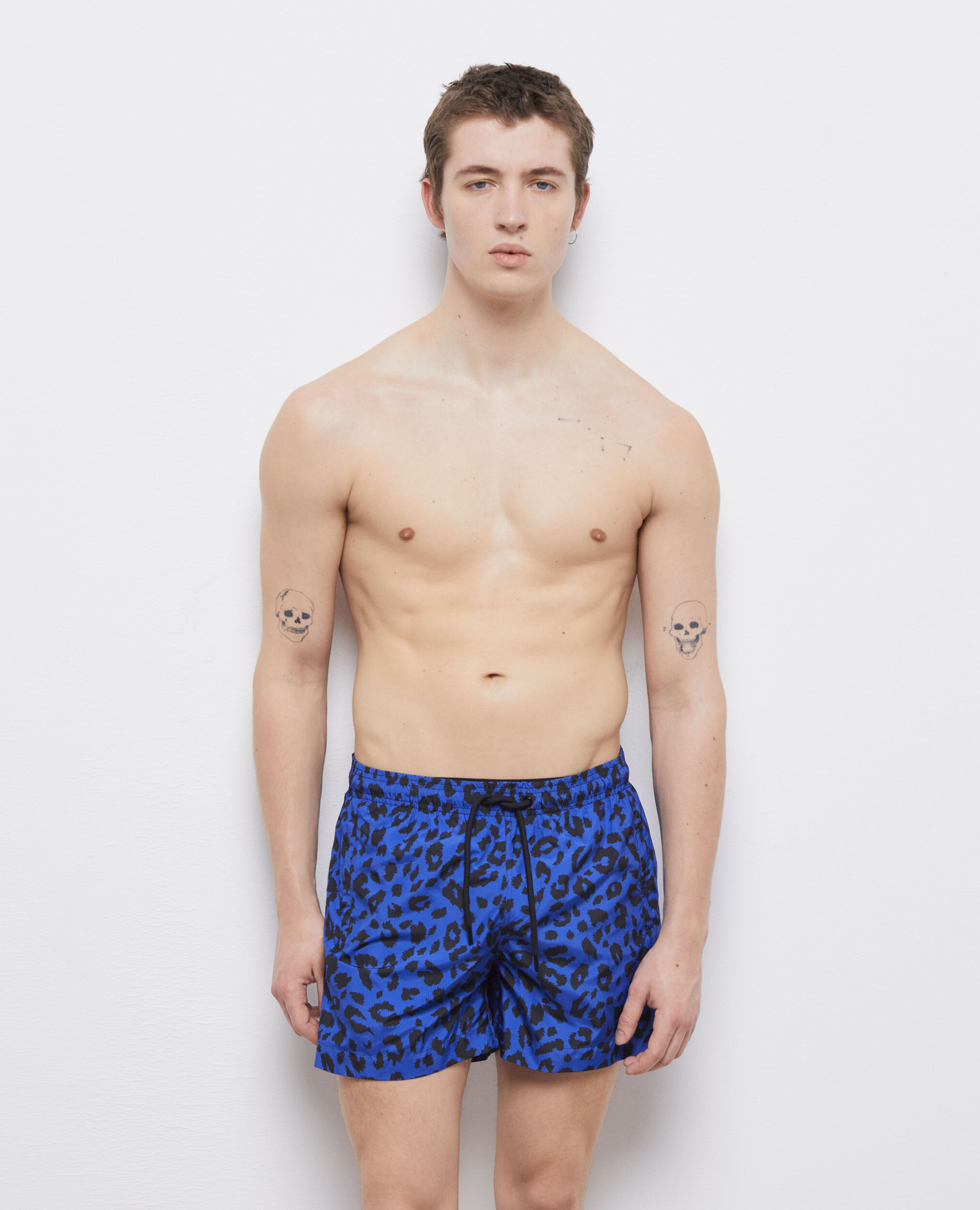 Blue leopard print swimsuit BLUE ELECTRIC