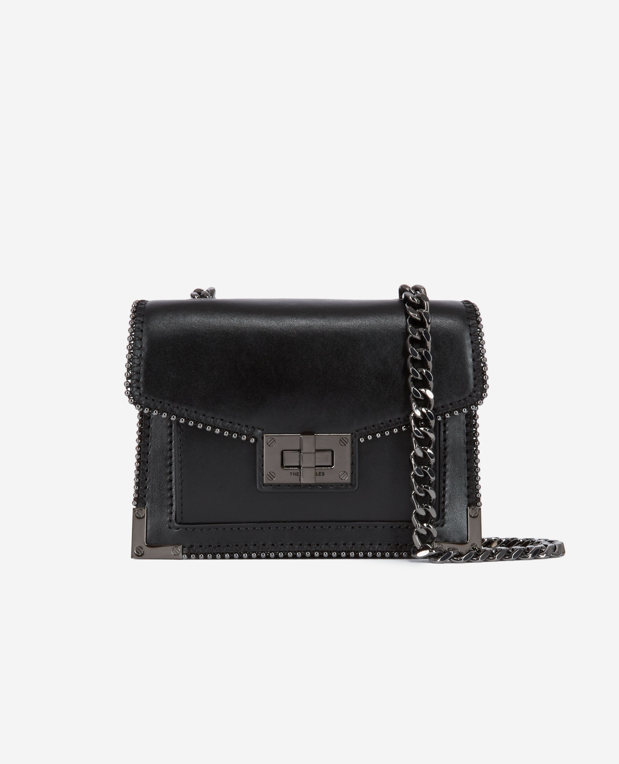 Nano Emily bag in black leather BLACK