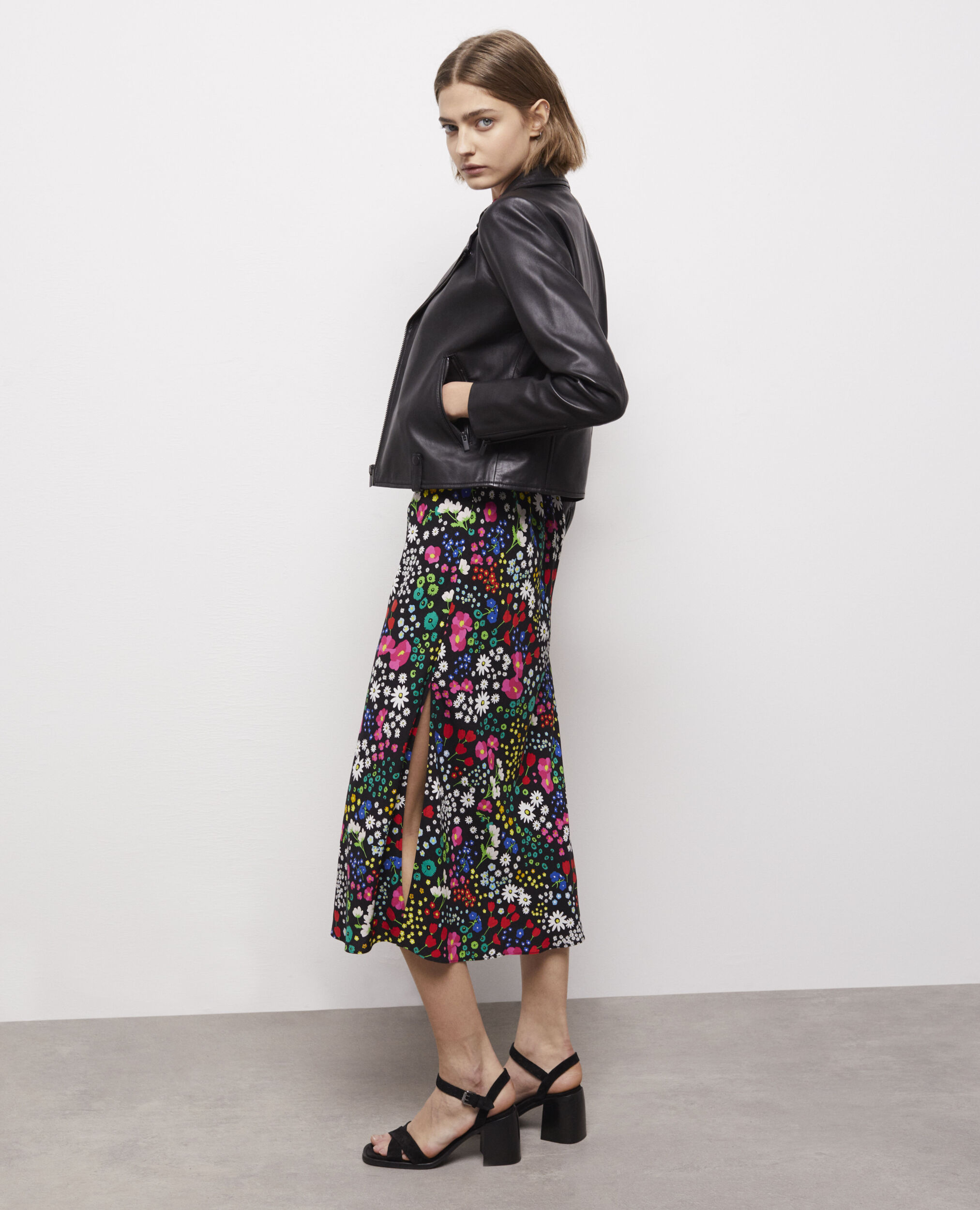Long printed skirt MULTICOLOR