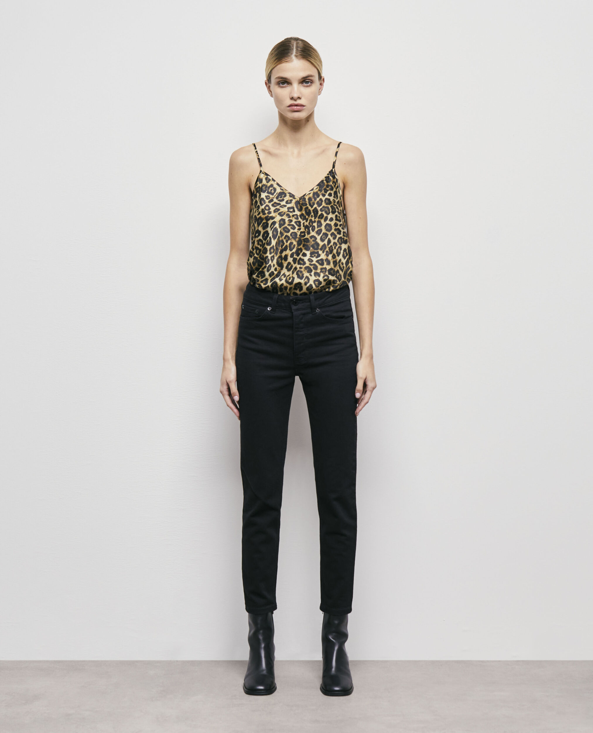 Black slim-fit jeans BLACK