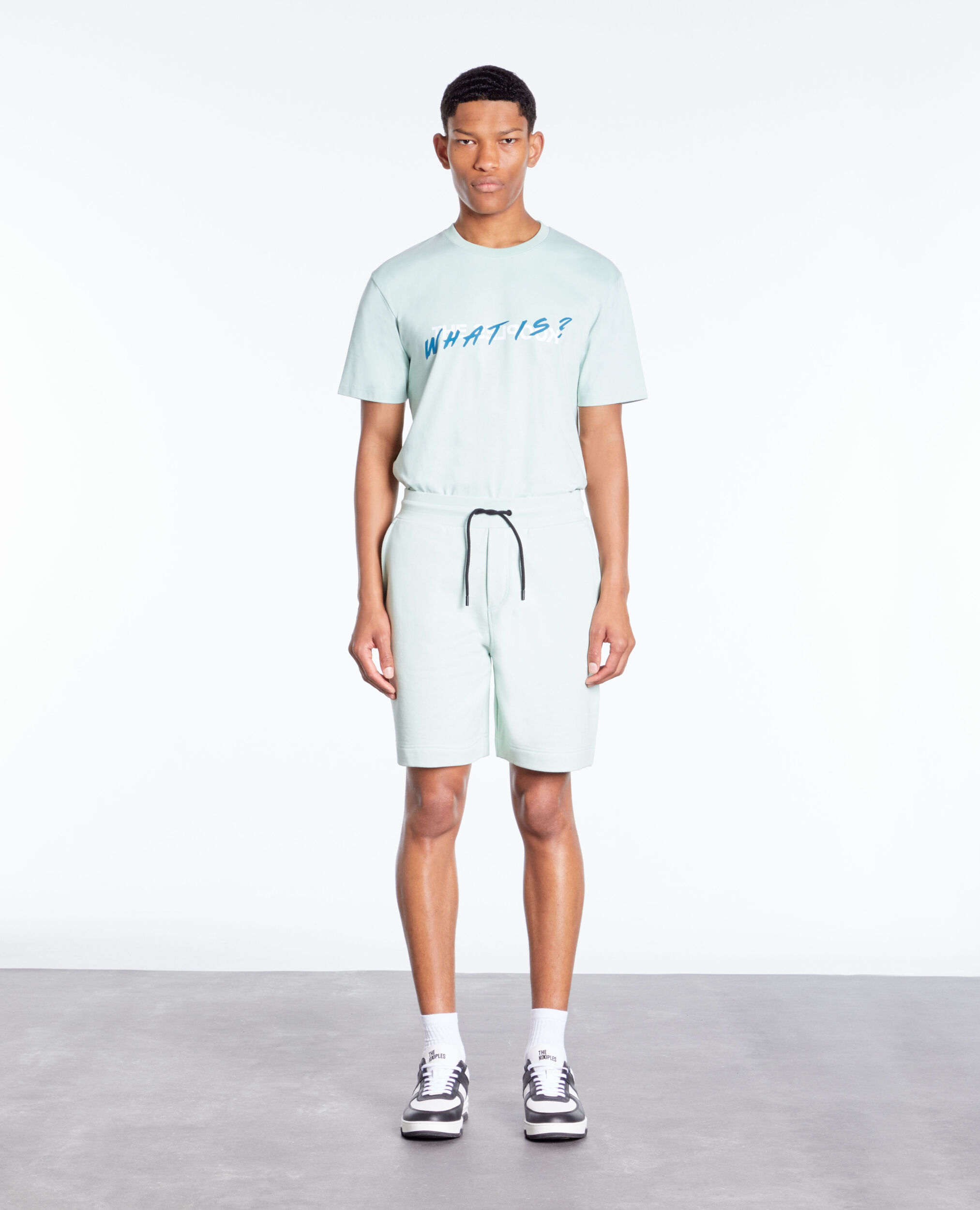 Green cotton shorts OCEAN