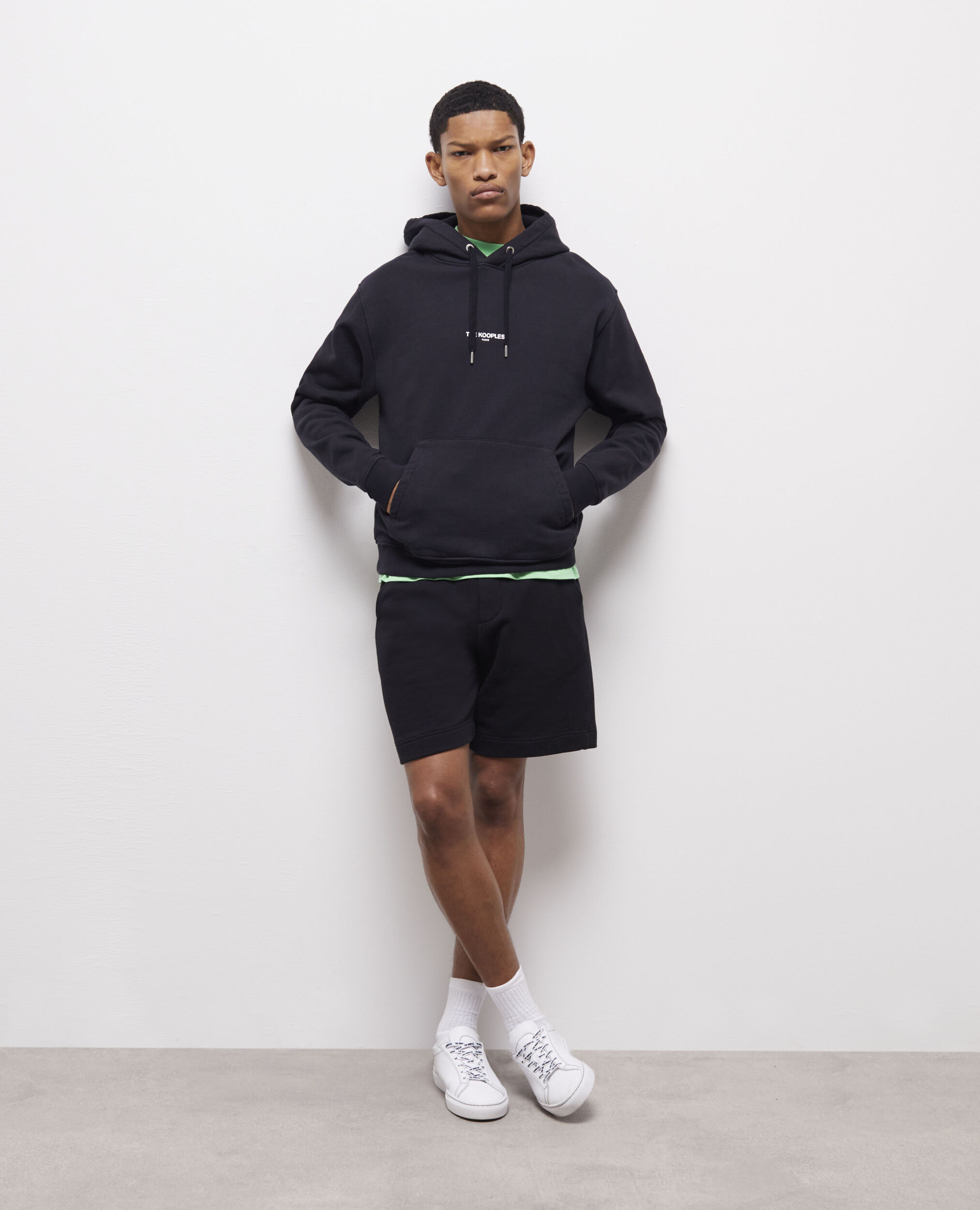 Black fleece shorts BLACK