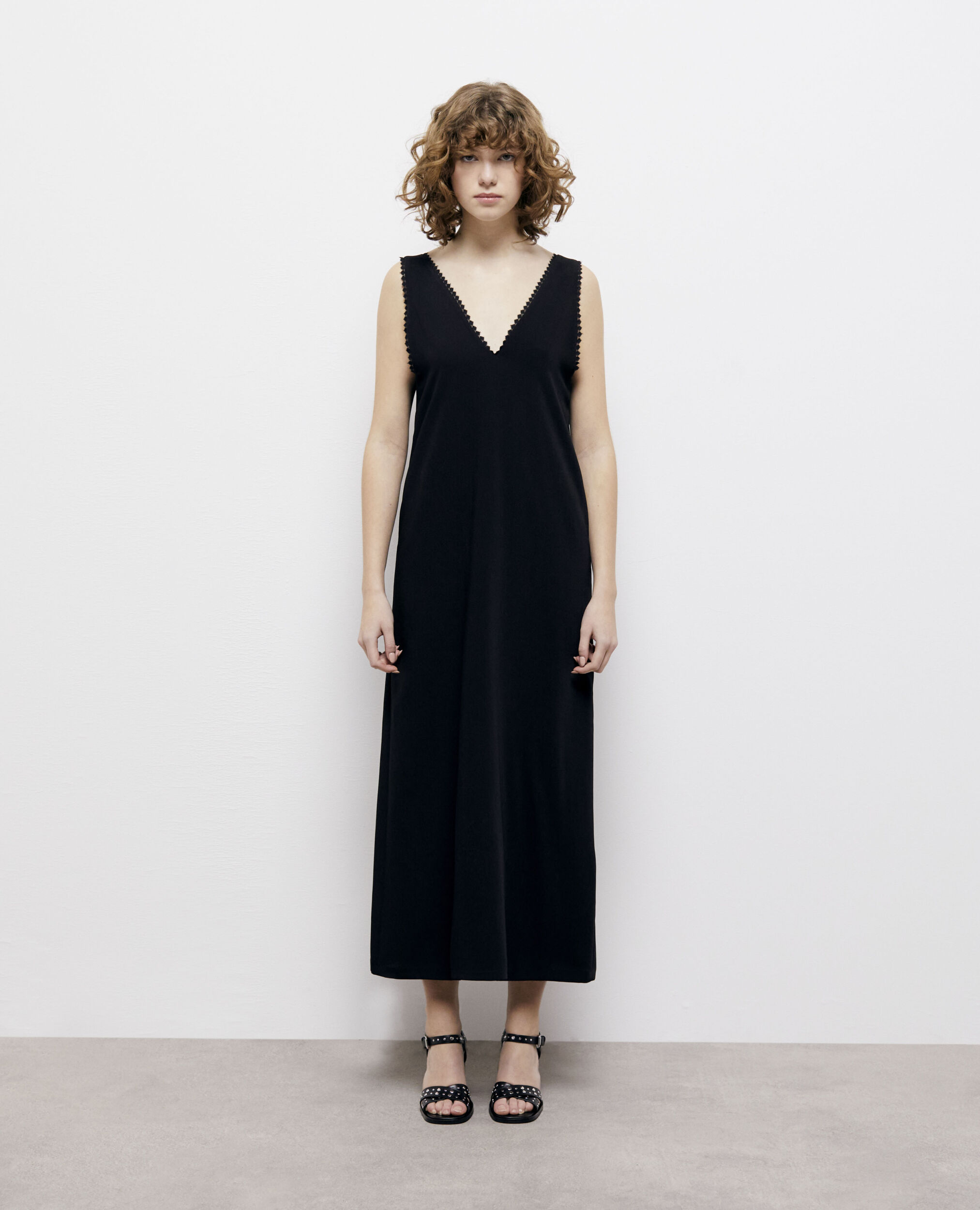 Long black dress BLACK