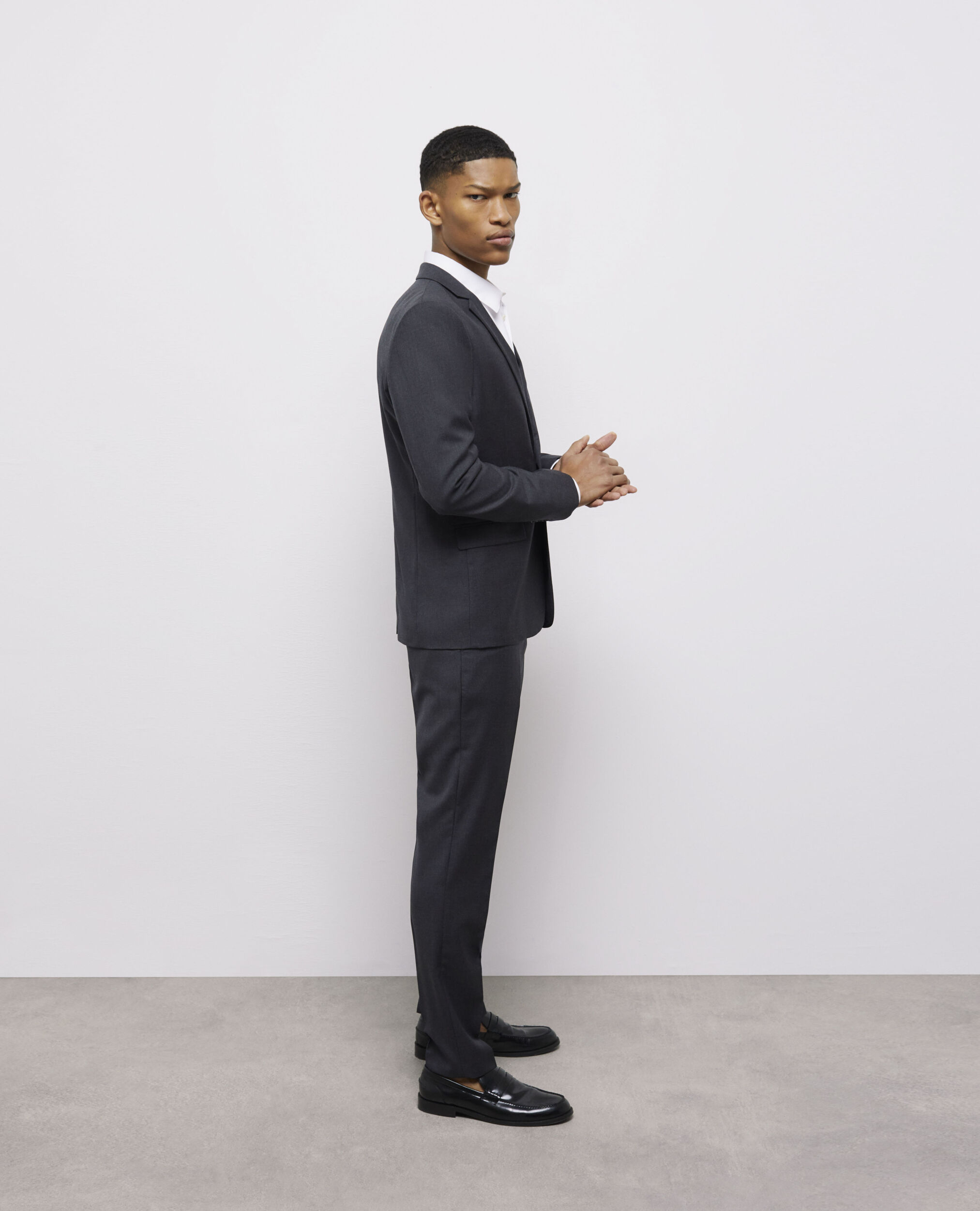 Gray wool suit pants GREY