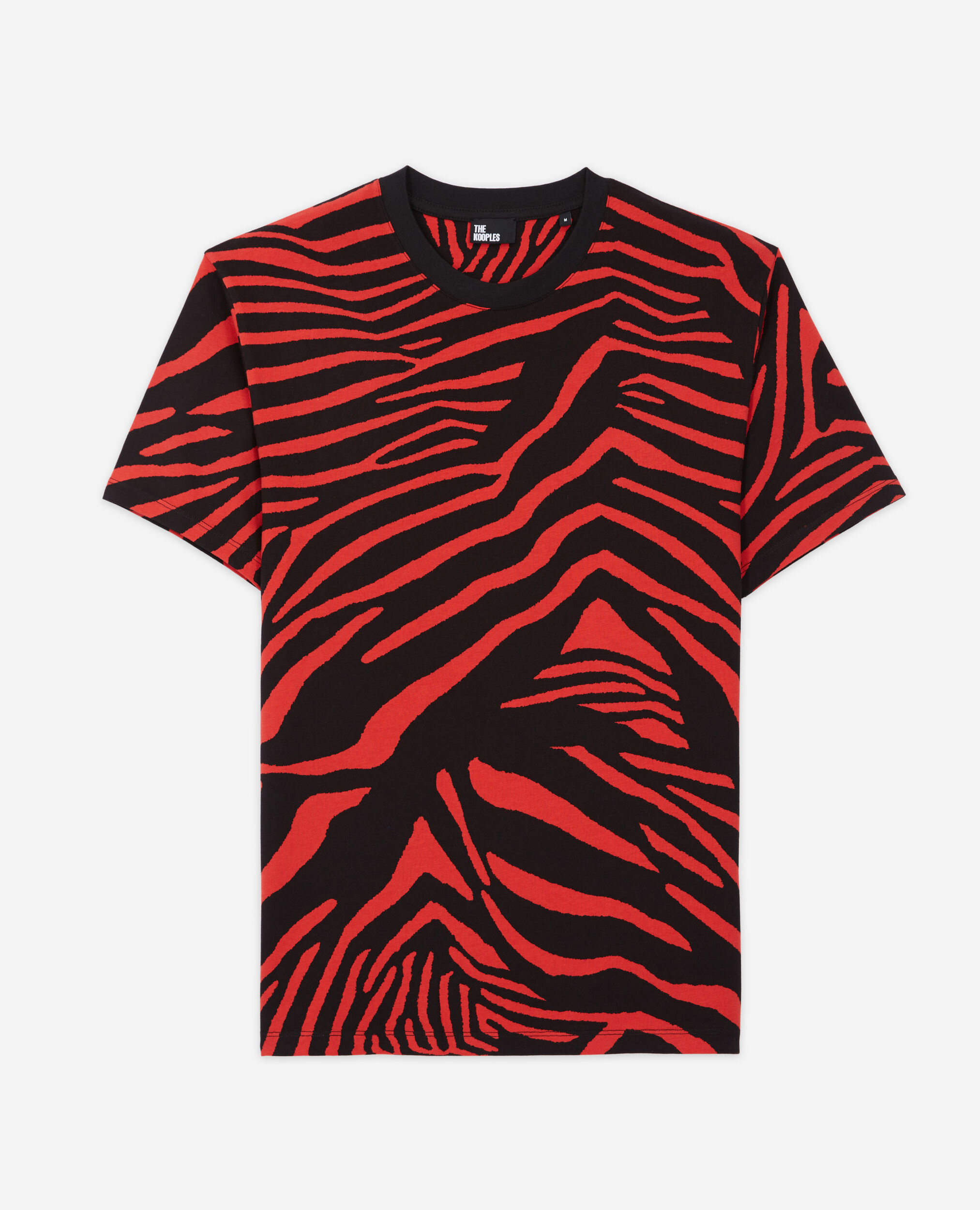 Men's red printed t-shirt RED / BLACK
