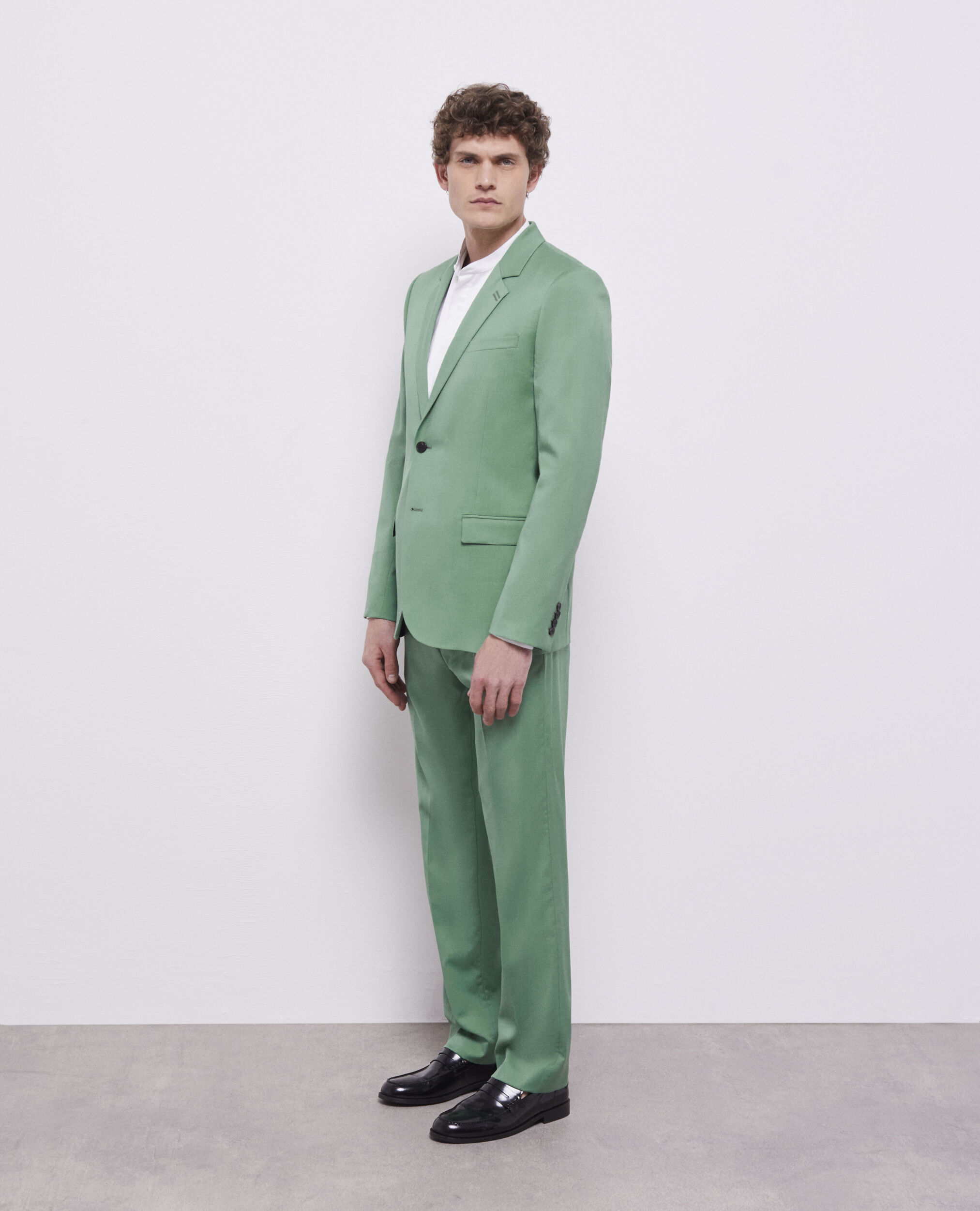 Green wool suit pants GREEN