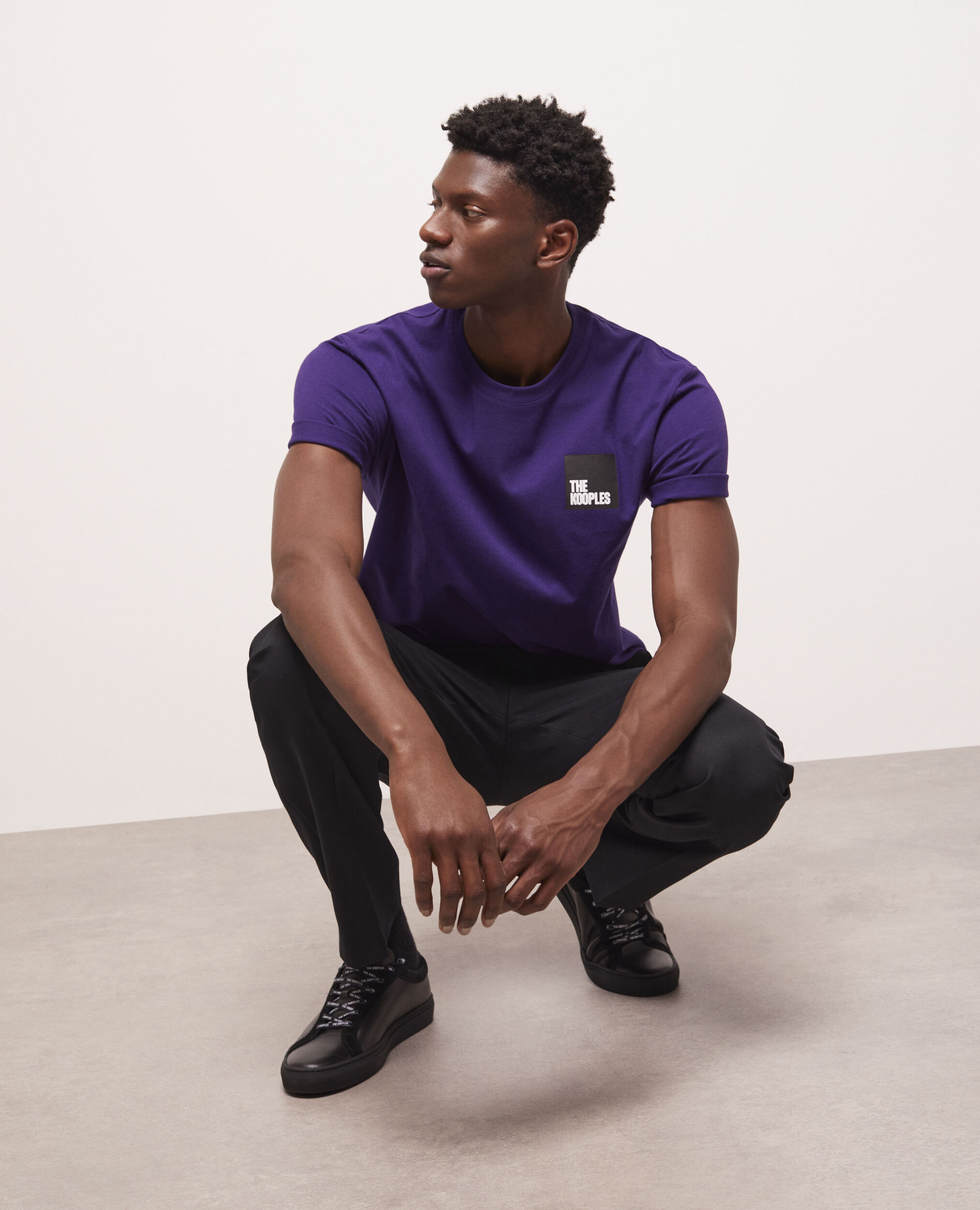 Men's purple logo t-shirt PURPLE