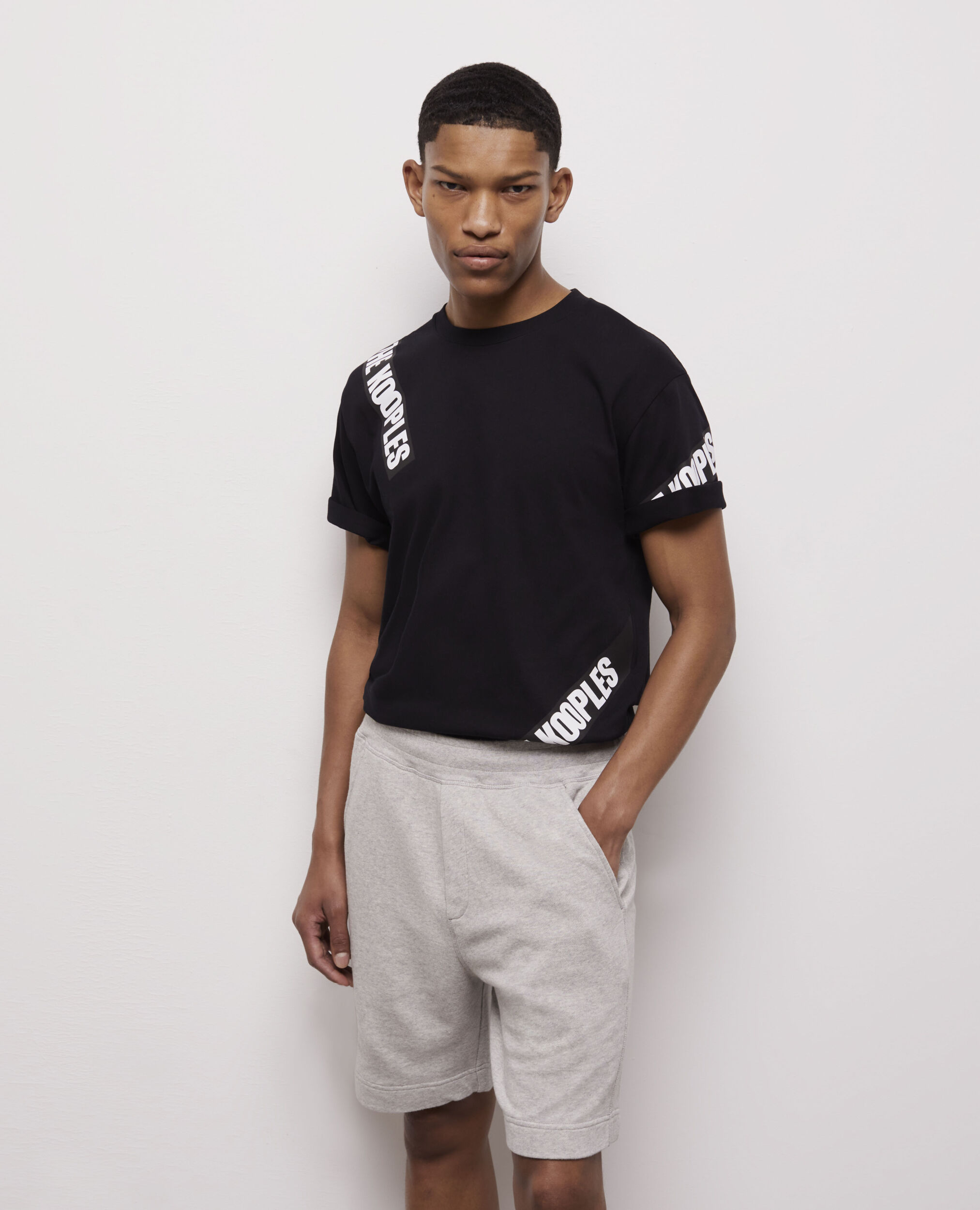 Light gray fleece shorts GRIS CLAIR