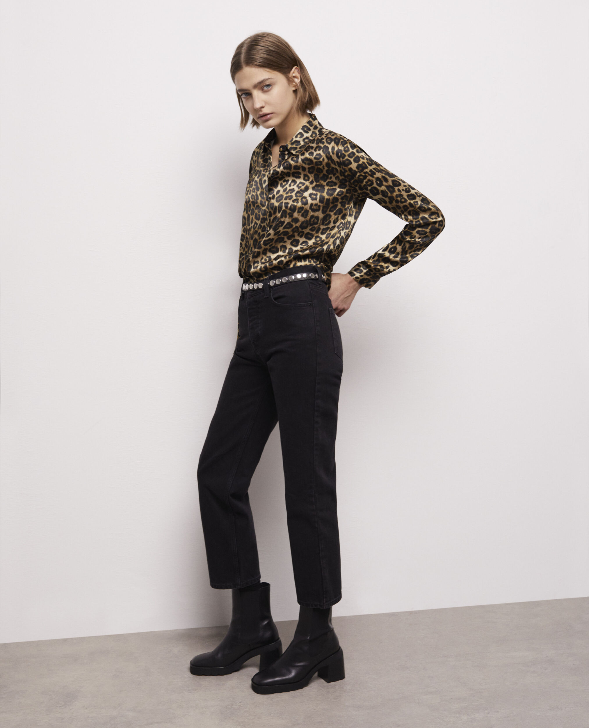 Leopard print silk shirt LEOPARD