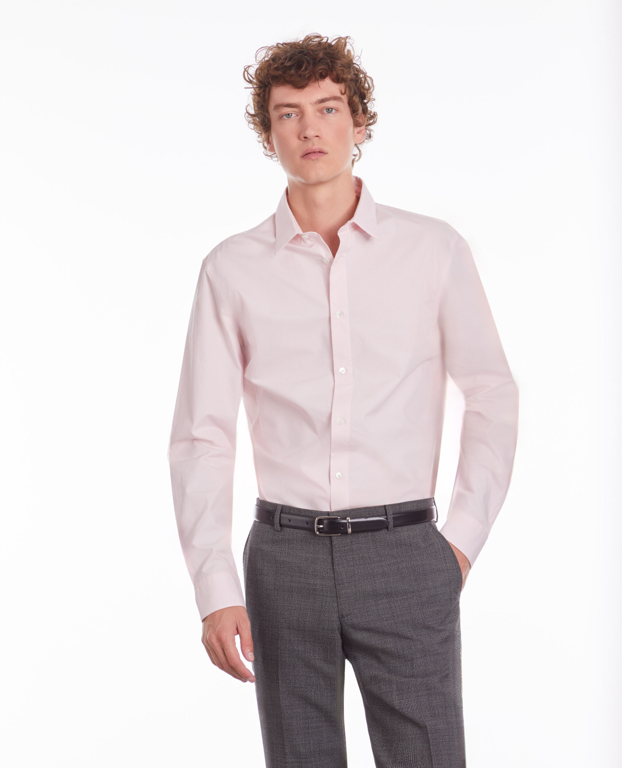 Pink poplin shirt PASTEL PINK
