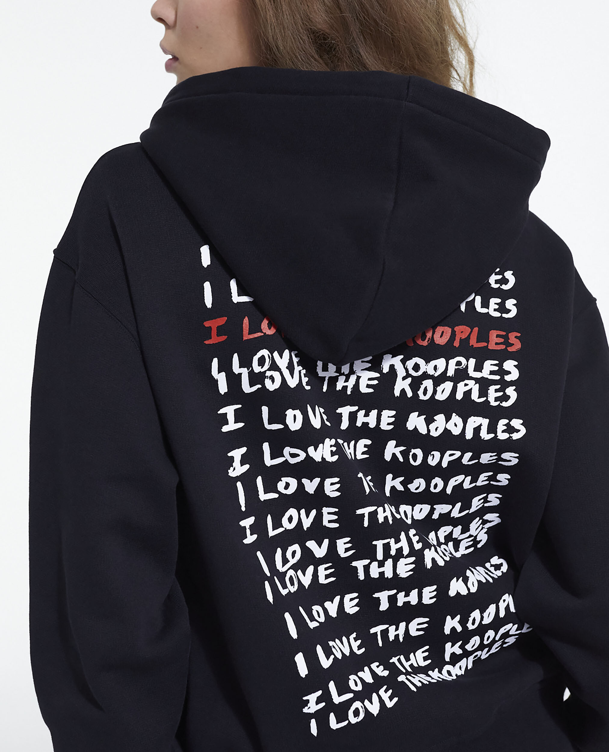 I Love Kooples black sweatshirt BLACK