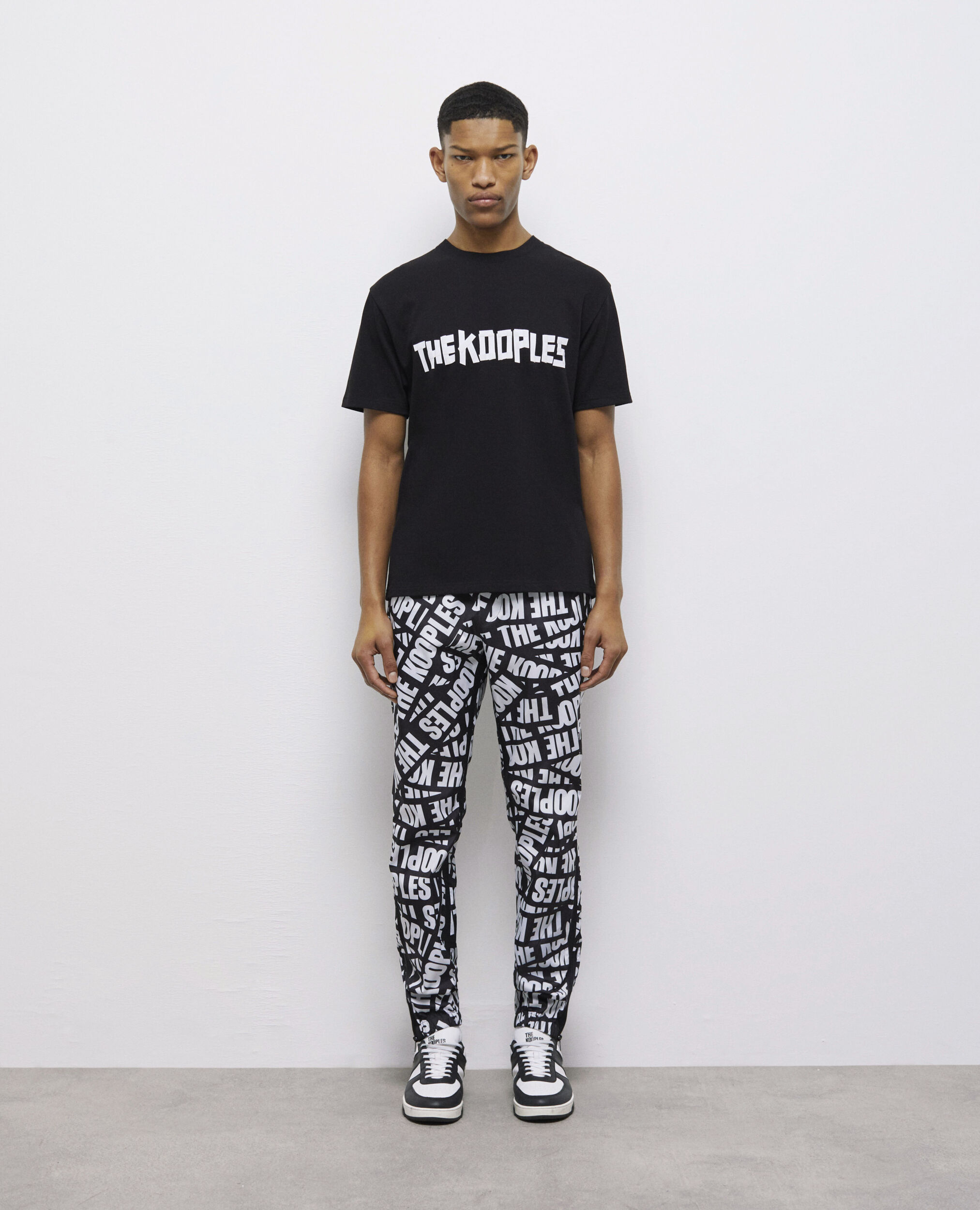 Men's the kooples black logo t-shirt BLACK