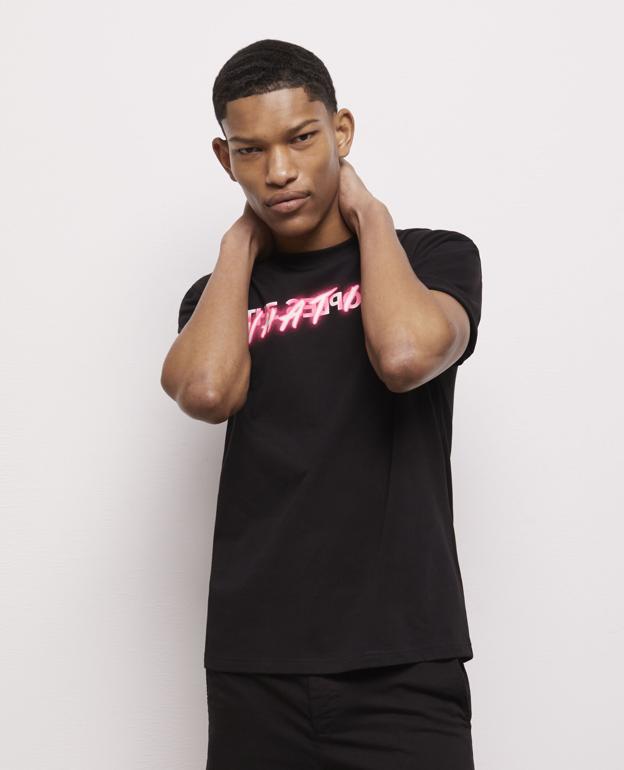 Men's what is black t-shirt BLACK