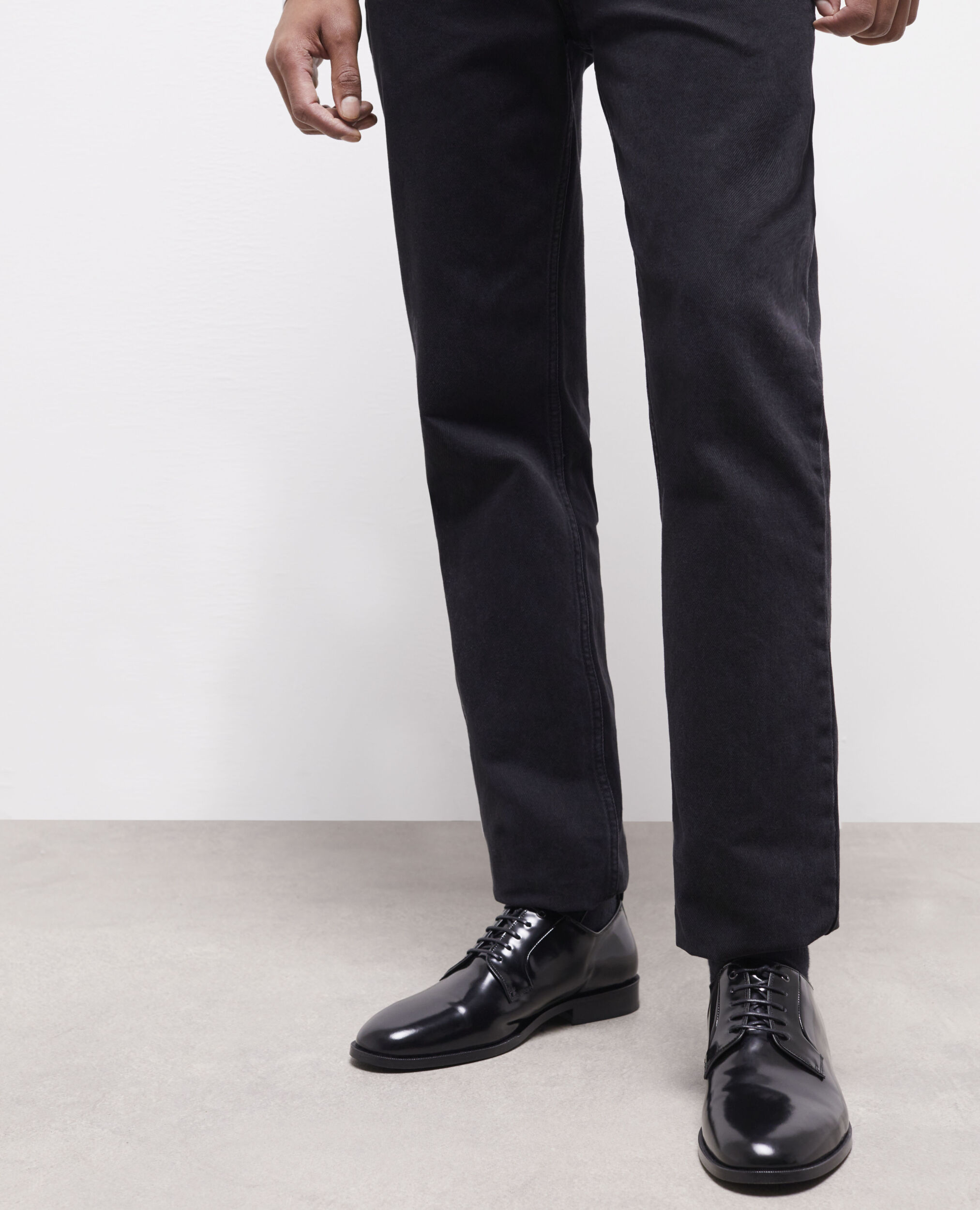 Black patent leather shoes BLACK