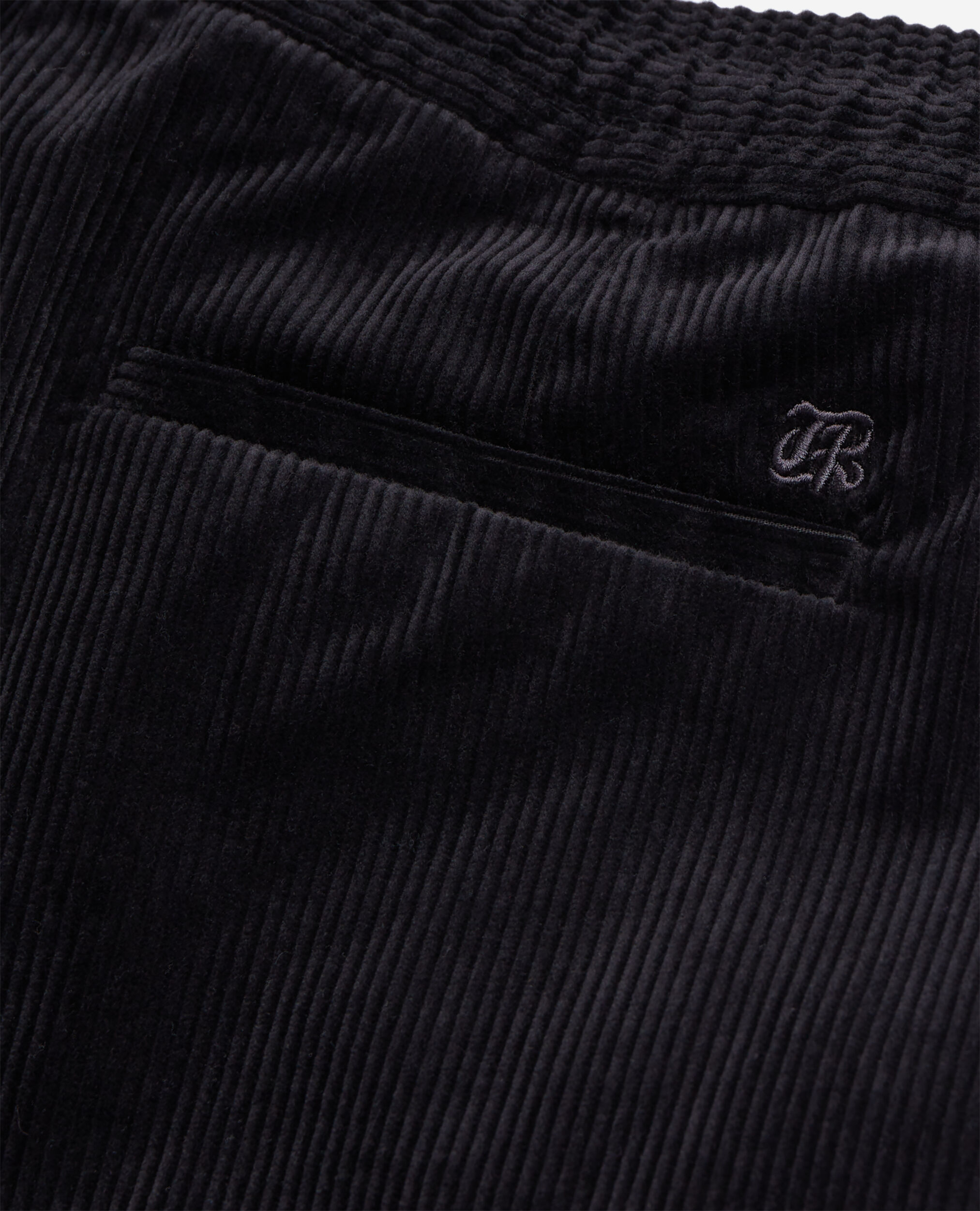 Black corduroy trousers BLACK
