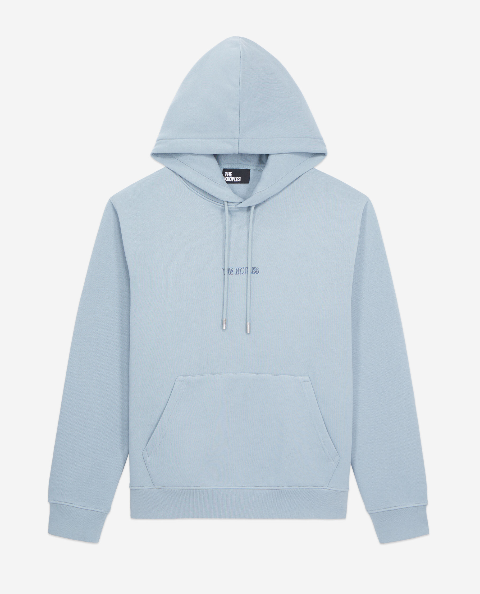 Blue hoodie with logo BLUE GREY