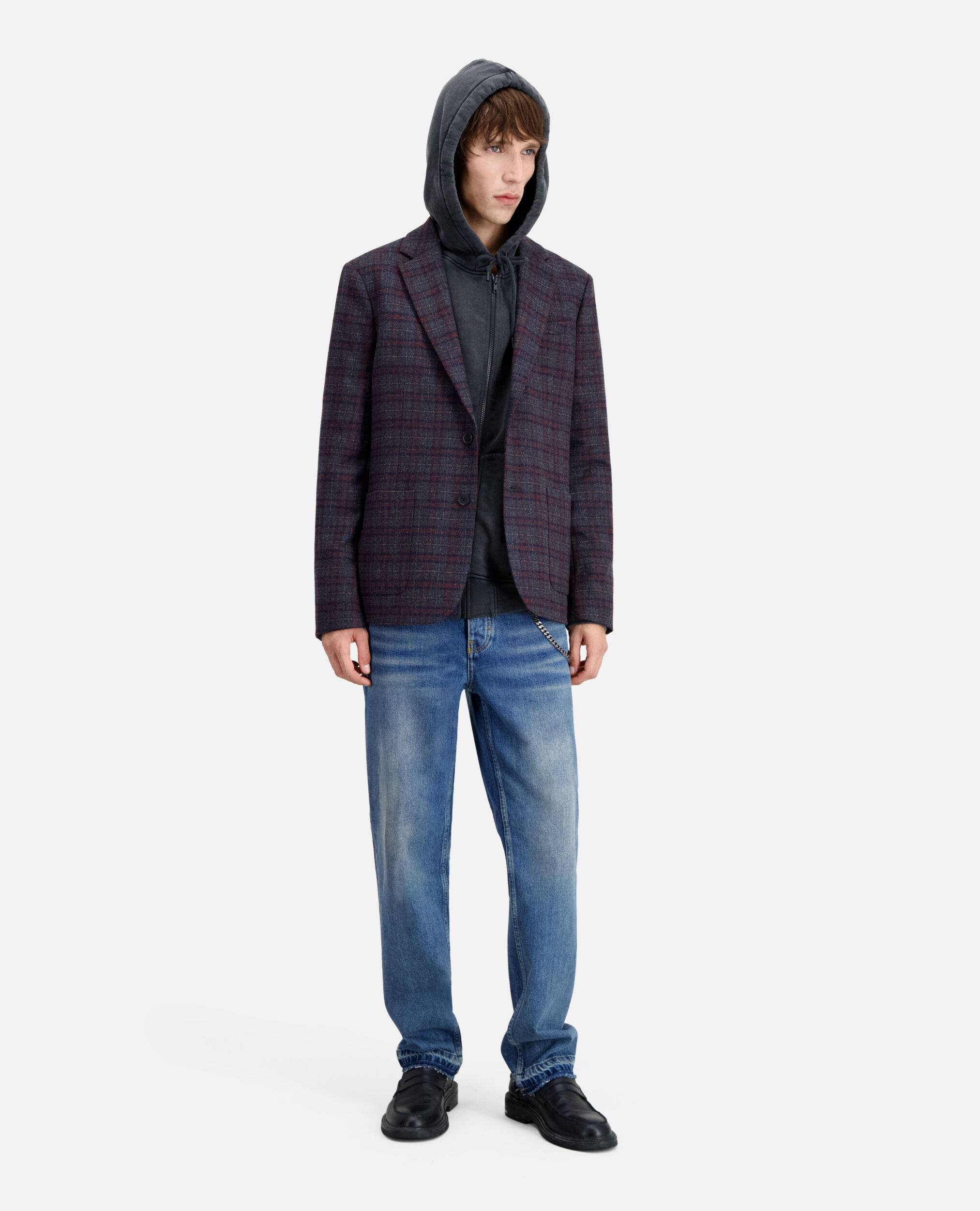 Checkered wool jacket CARREAUX