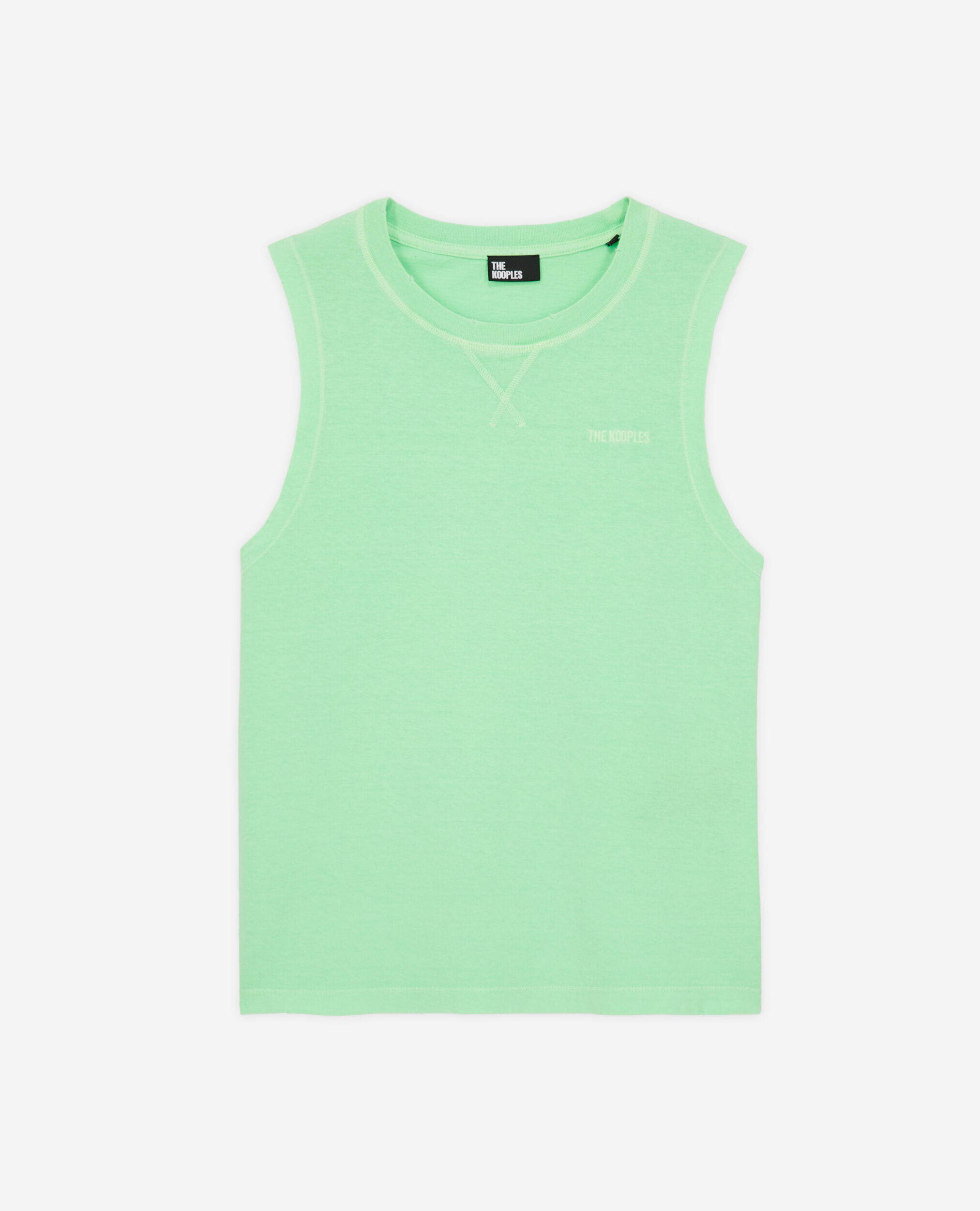 Women's fluorescent green t-shirt with logo VERT FLUO