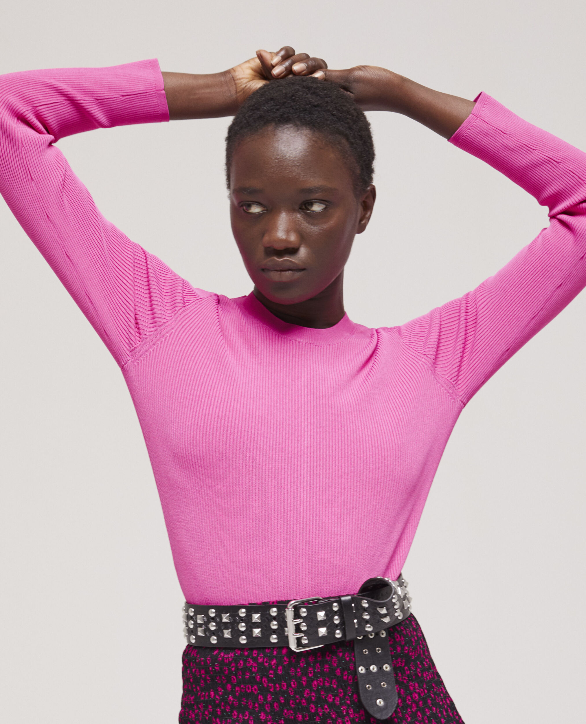Pink crew neck sweater PINK
