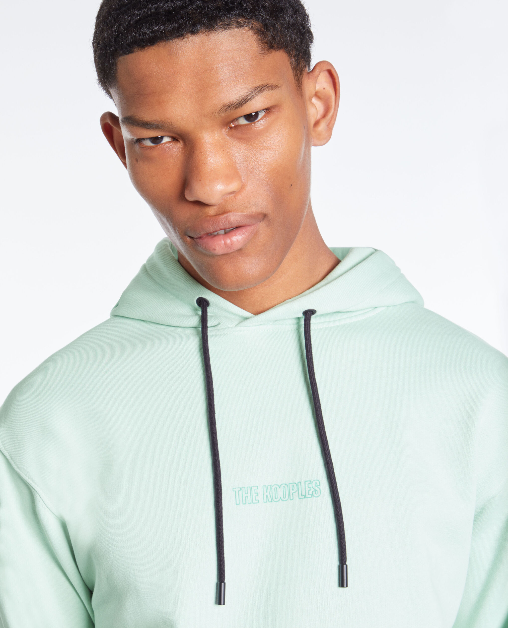 Green hoodie with logo OCEAN