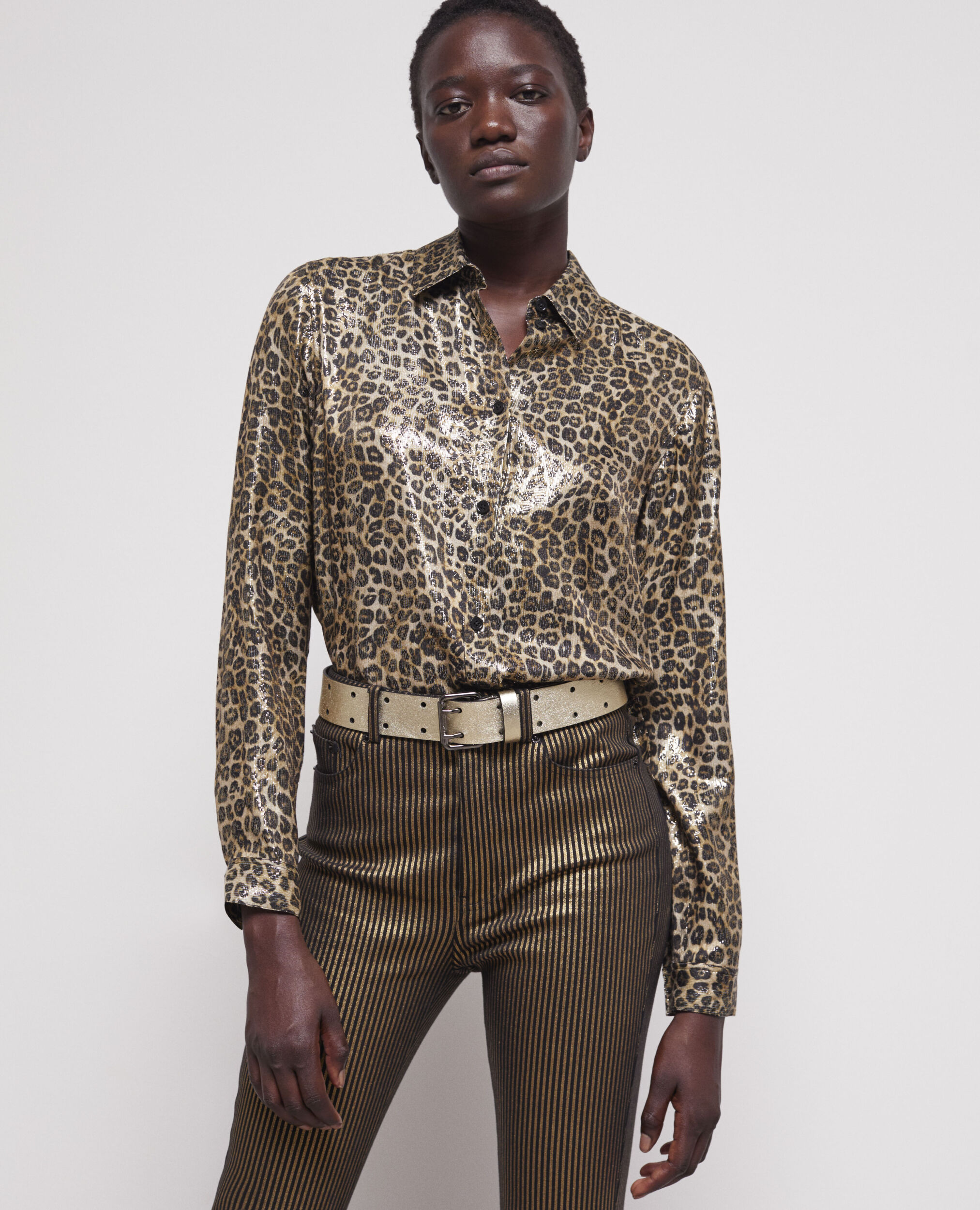 Flowing leopard-print shirt LEOPARD