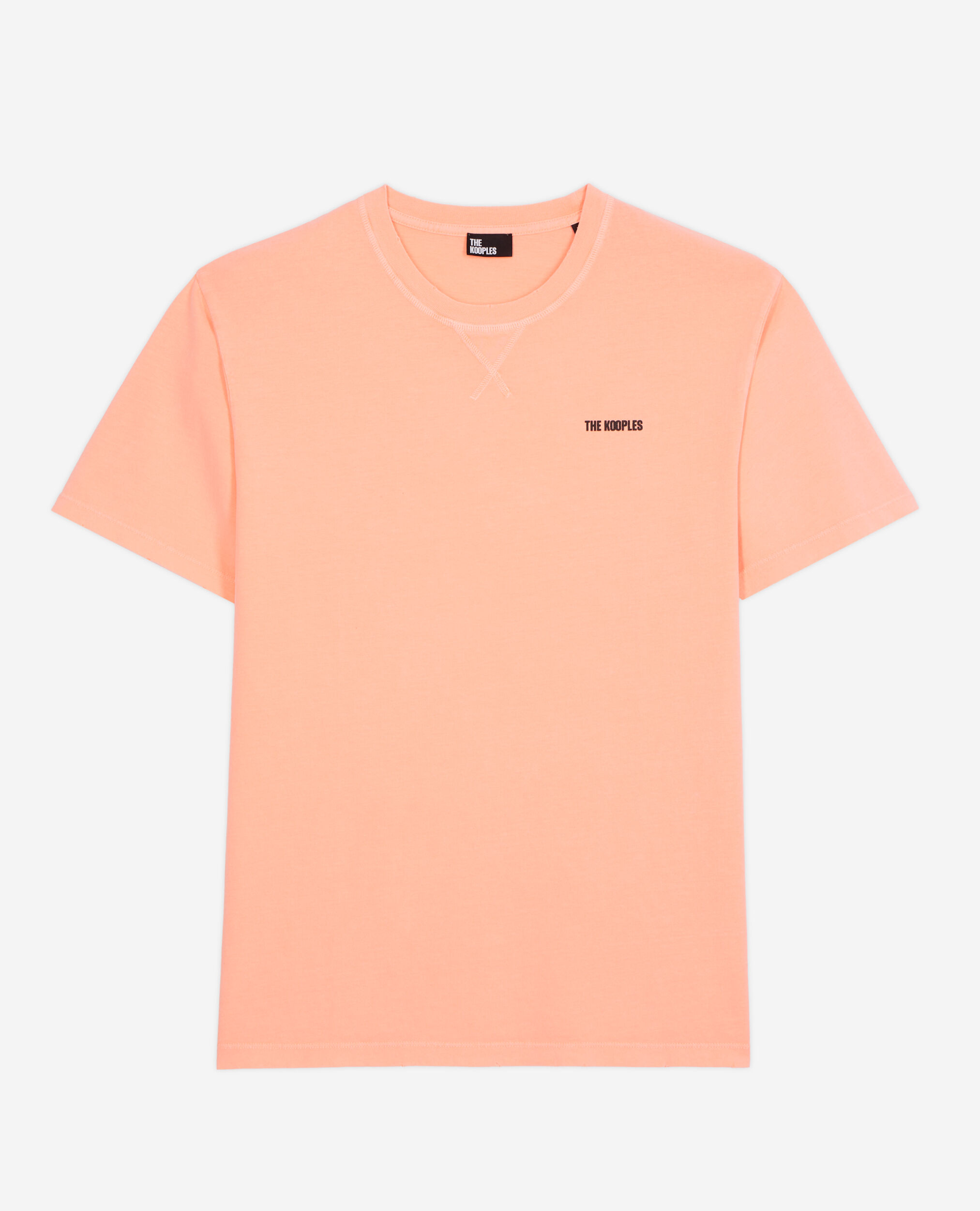 Men's fluorescent orange t-shirt with logo ORANGE FLUO