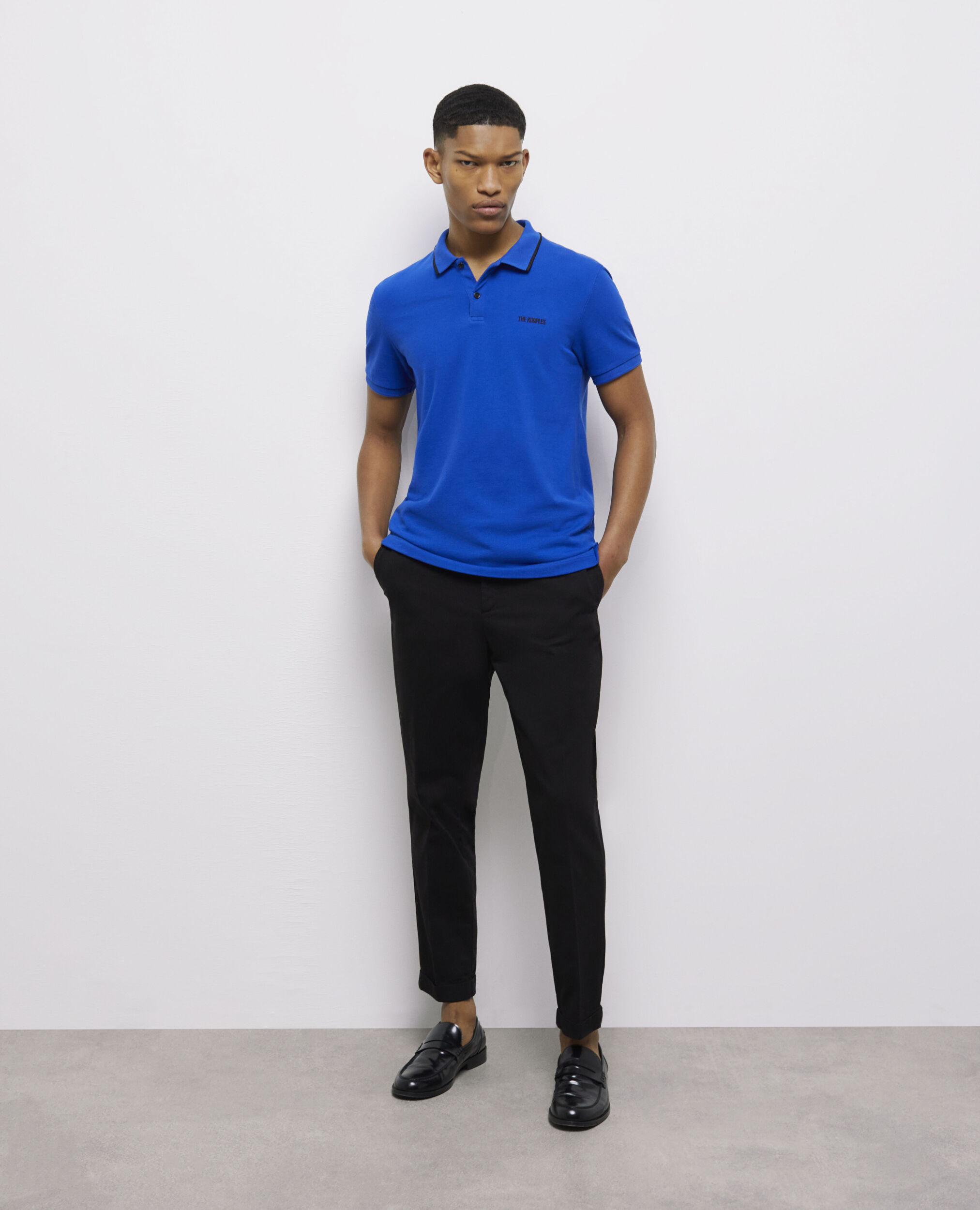 Straight-cut black pants BLACK